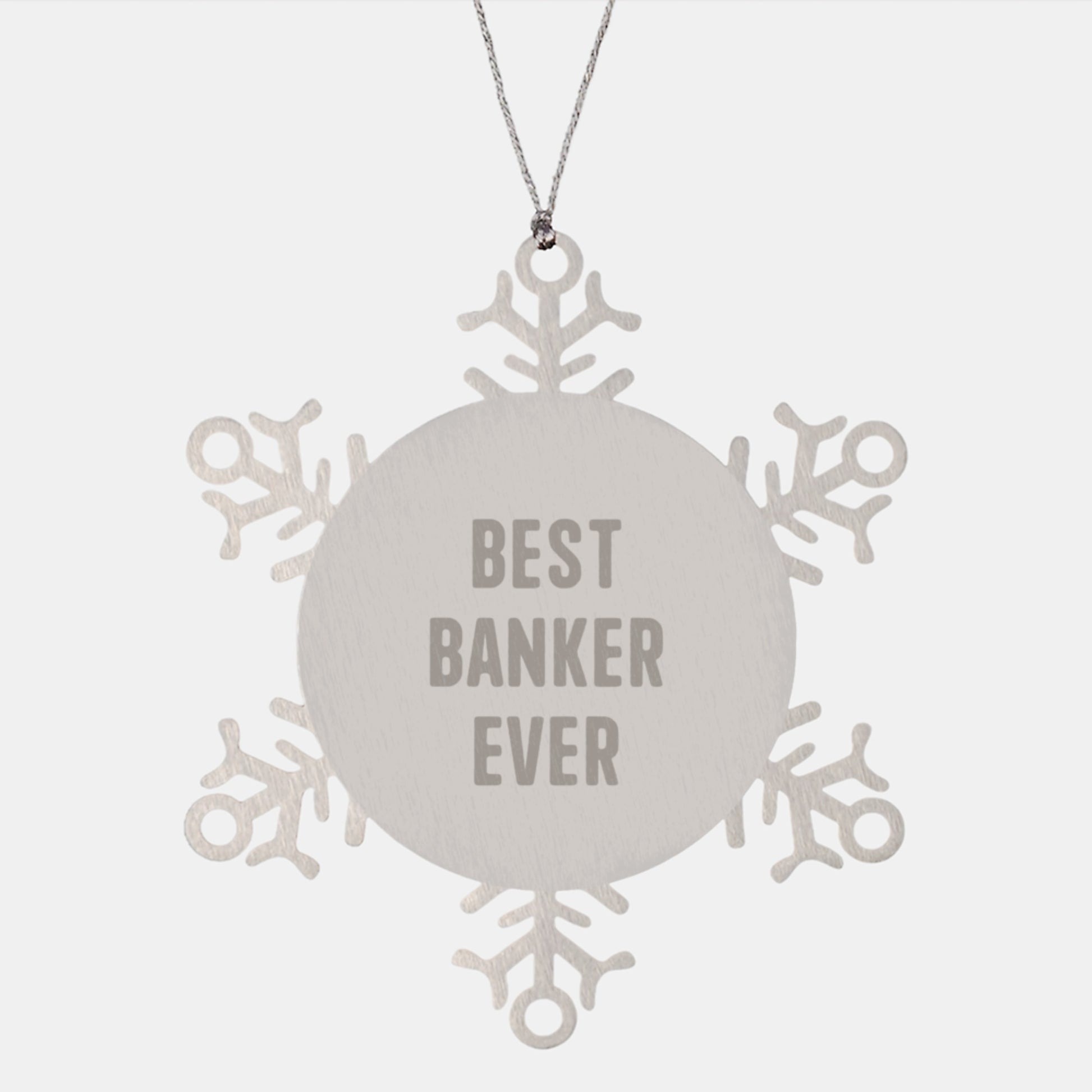 Funny Banker Gifts, Snowflake Ornament Best Seller, Gifts from Men to Colleagues at Christmas - Image 1