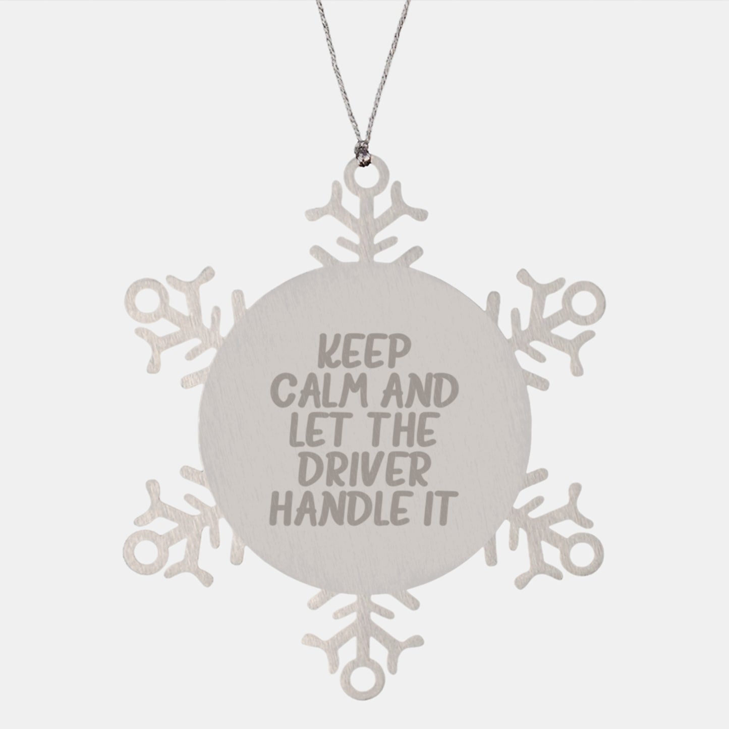 Funny Snowflake Ornament Gifts from Friends to Driver, Unique Christmas Memorable Presents, Inspirational Quotes - Image 1