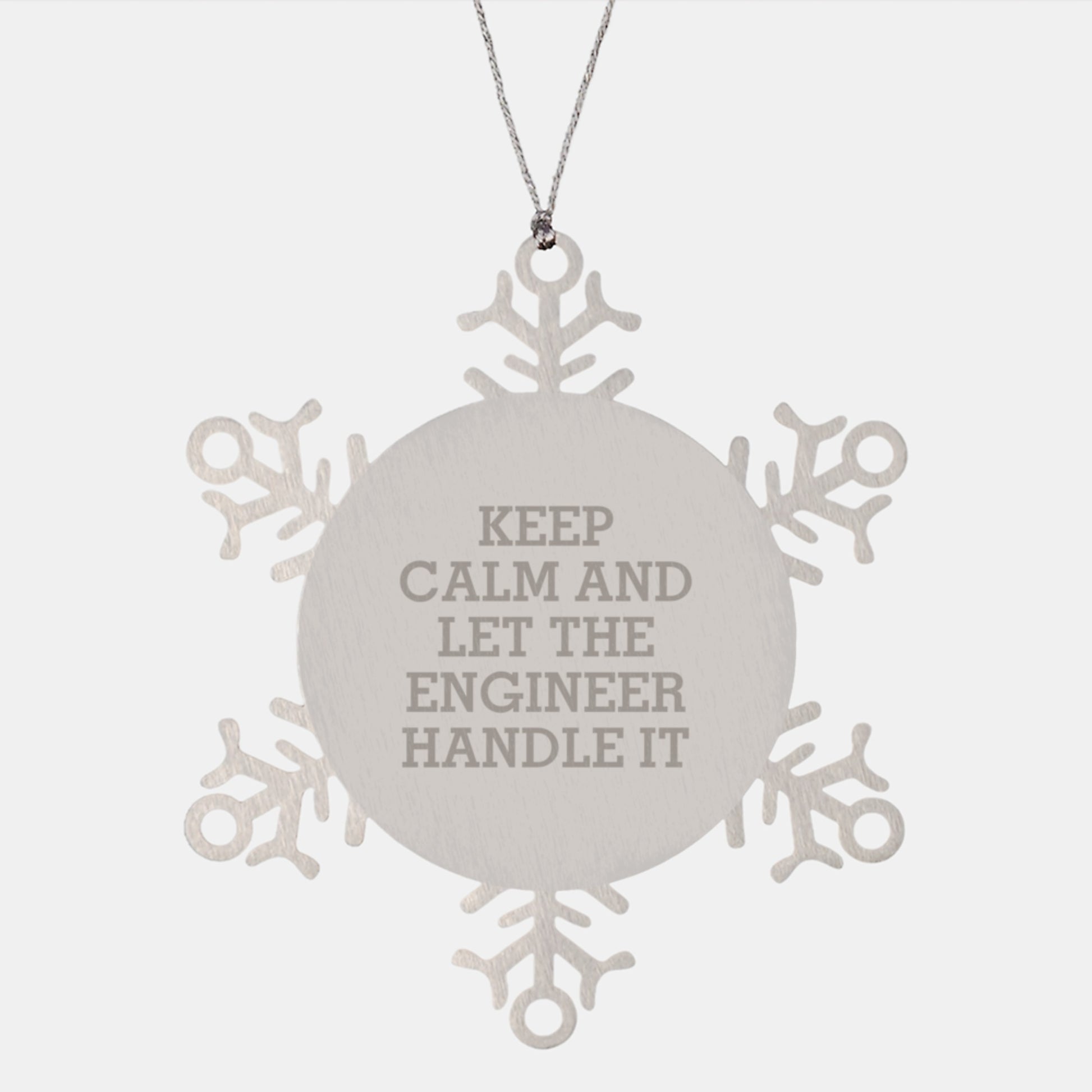 Funny Engineer Gifts, Snowflake Ornament, Christmas Unique Gifts from Friends to Engineer - Image 1