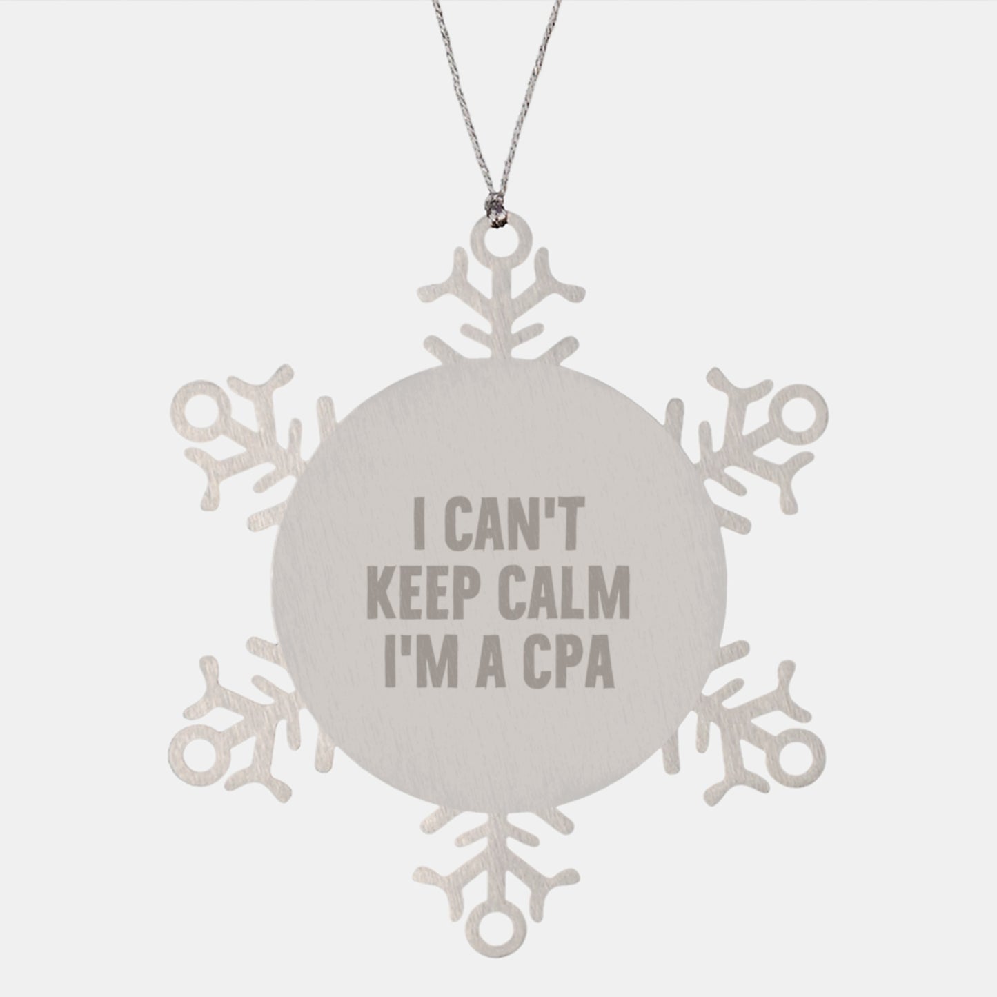 Funny CPA Gifts from Friends for Men Women, I'm A Cpa Snowflake Ornament, Christmas Unique Gifts for CPAs - Image 1