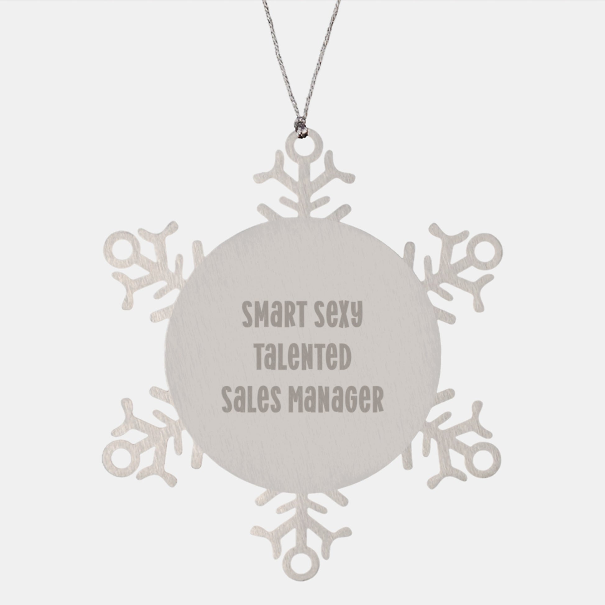 Unique Funny Sales Manager Snowflake Ornament Gifts from Men for Christmas Unique Decorations - Image 1