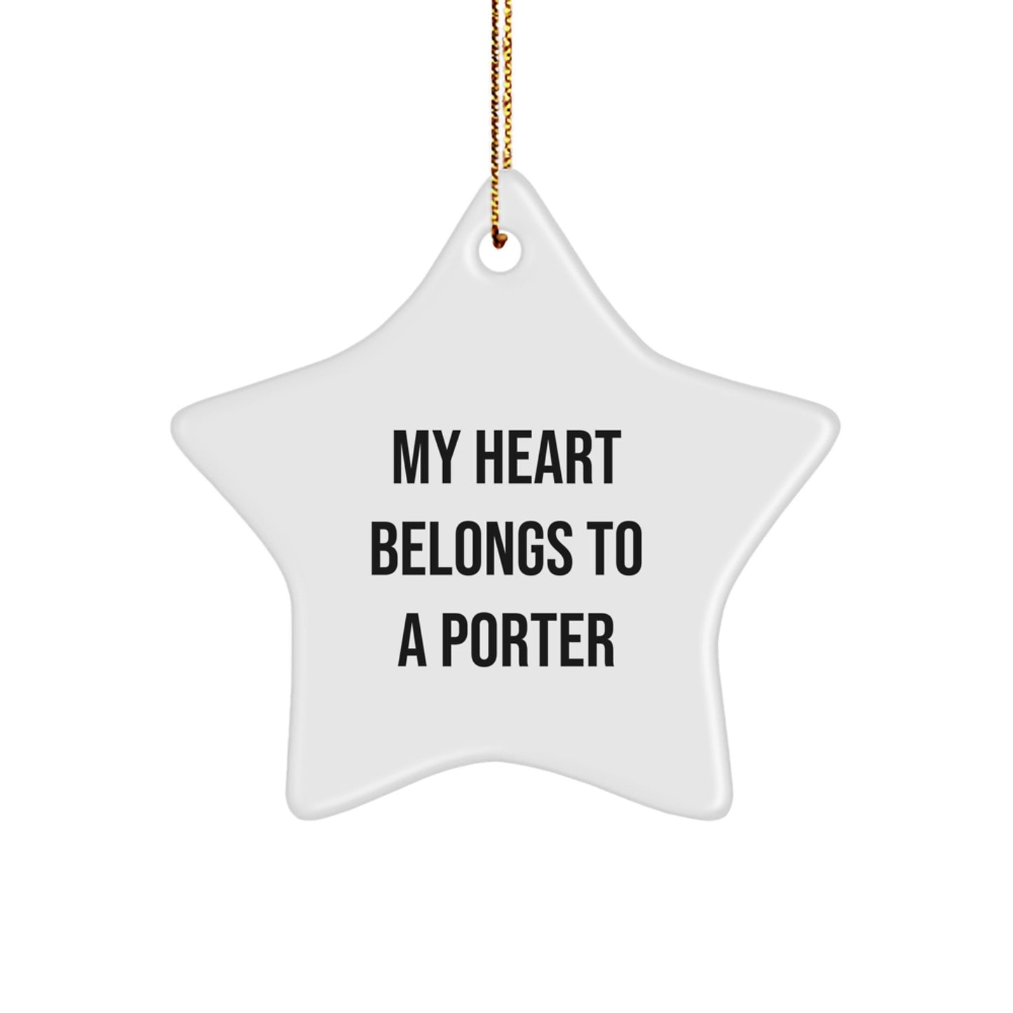 Funny Star Ornament Gifts from Friends for Porter Lover Christmas Unique - Image 1