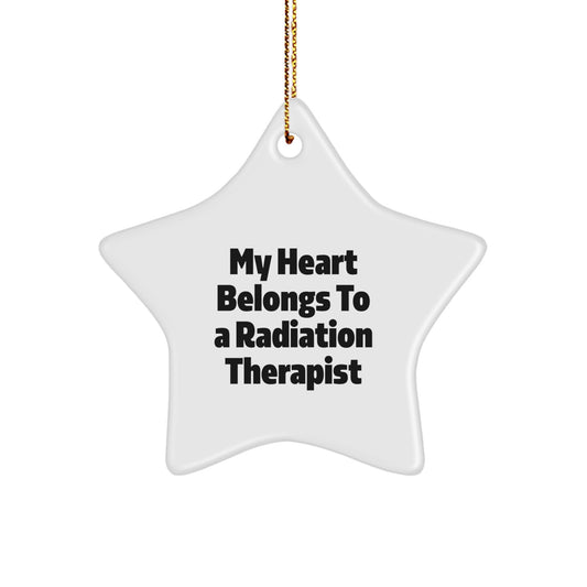 Funny Radiation Therapist Star Ornament Gifts from Men, Women, Friends, Coworkers for Christmas Unique Gifts - Image 1
