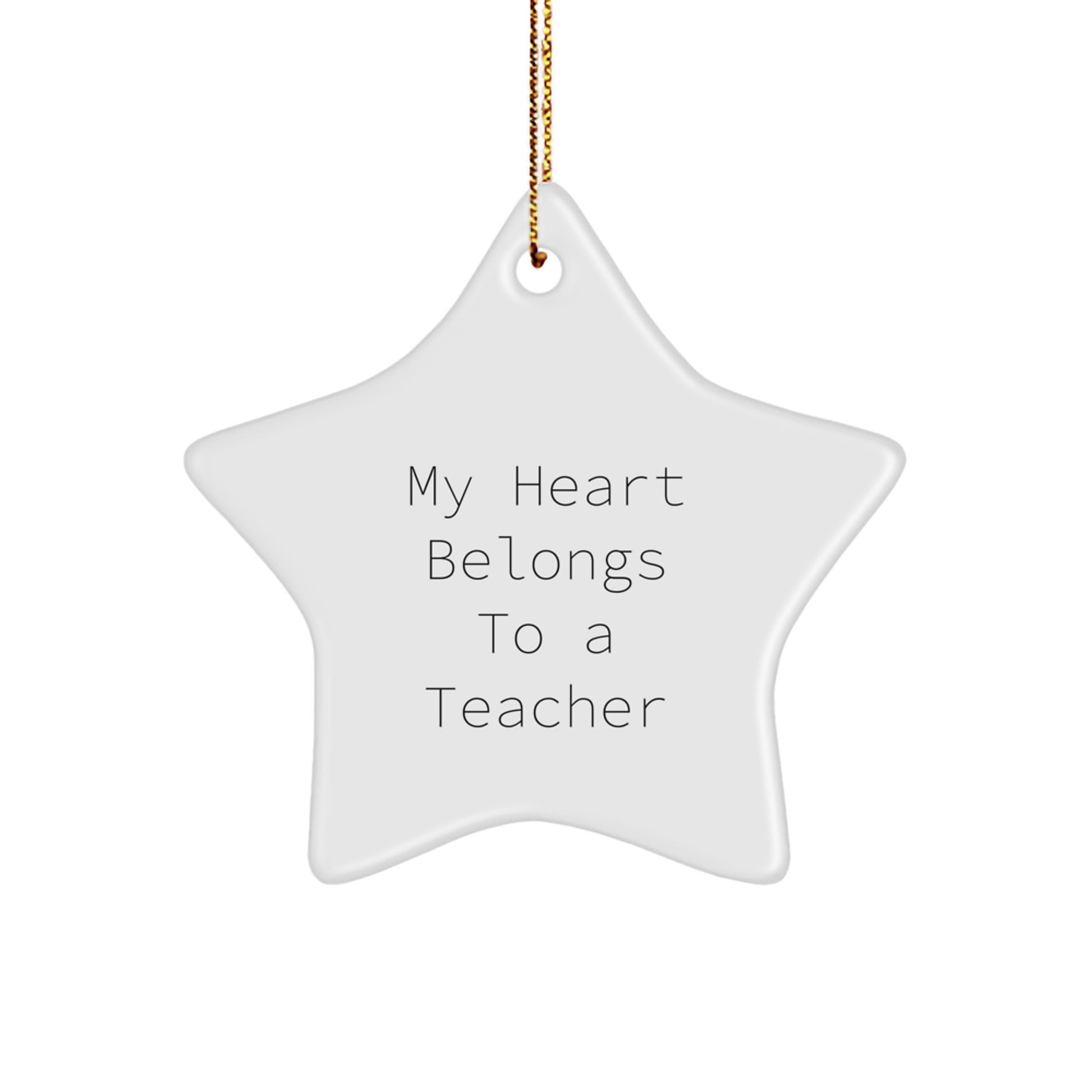 Funny Teacher Star Ornament, Gifts for Teachers, Christmas Unique Gifts from Men, Women, Friends, or Family - Image 1