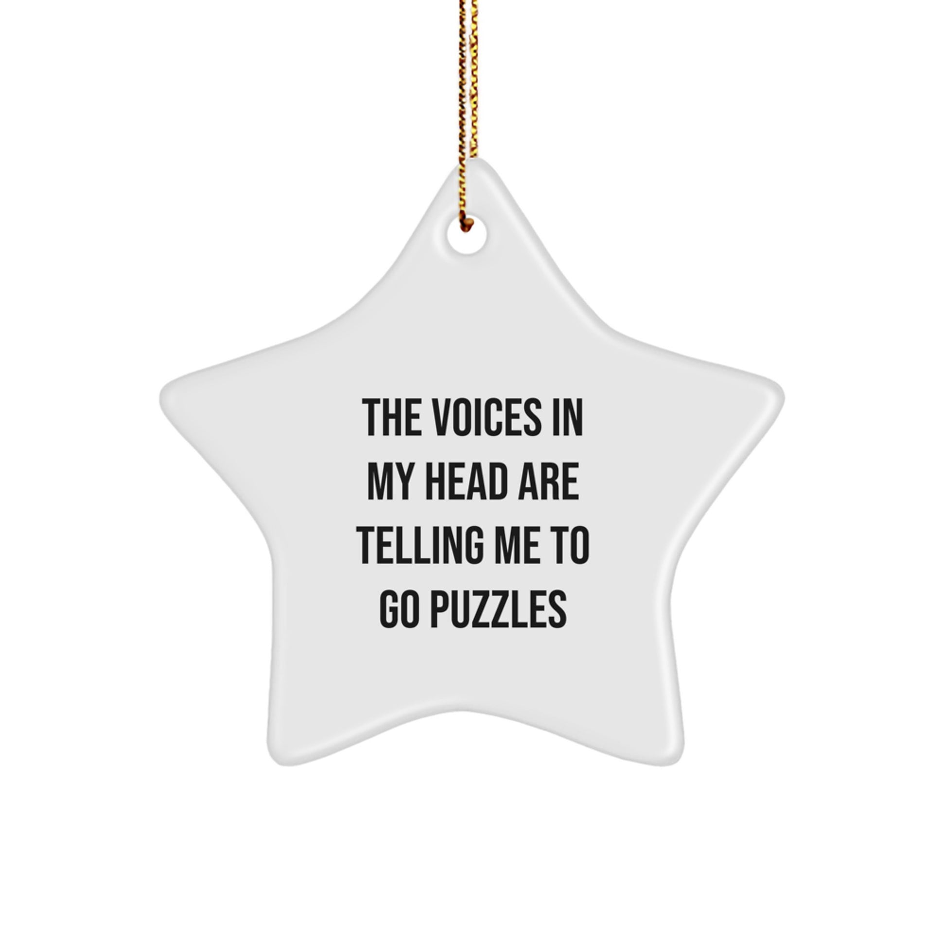 Funny Puzzles Gifts for Men, Women, or Friends, Star Ornament, Unique Christmas Unique Gifts from Loved Ones - Image 1