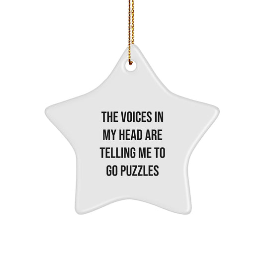 Funny Puzzles Gifts for Men, Women, or Friends, Star Ornament, Unique Christmas Unique Gifts from Loved Ones - Image 1