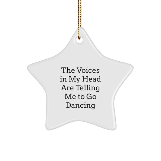 Funny Dancing Star Ornament, Gifts from Friends for Christmas Unique Gifts, Go Dancing Star - Image 1