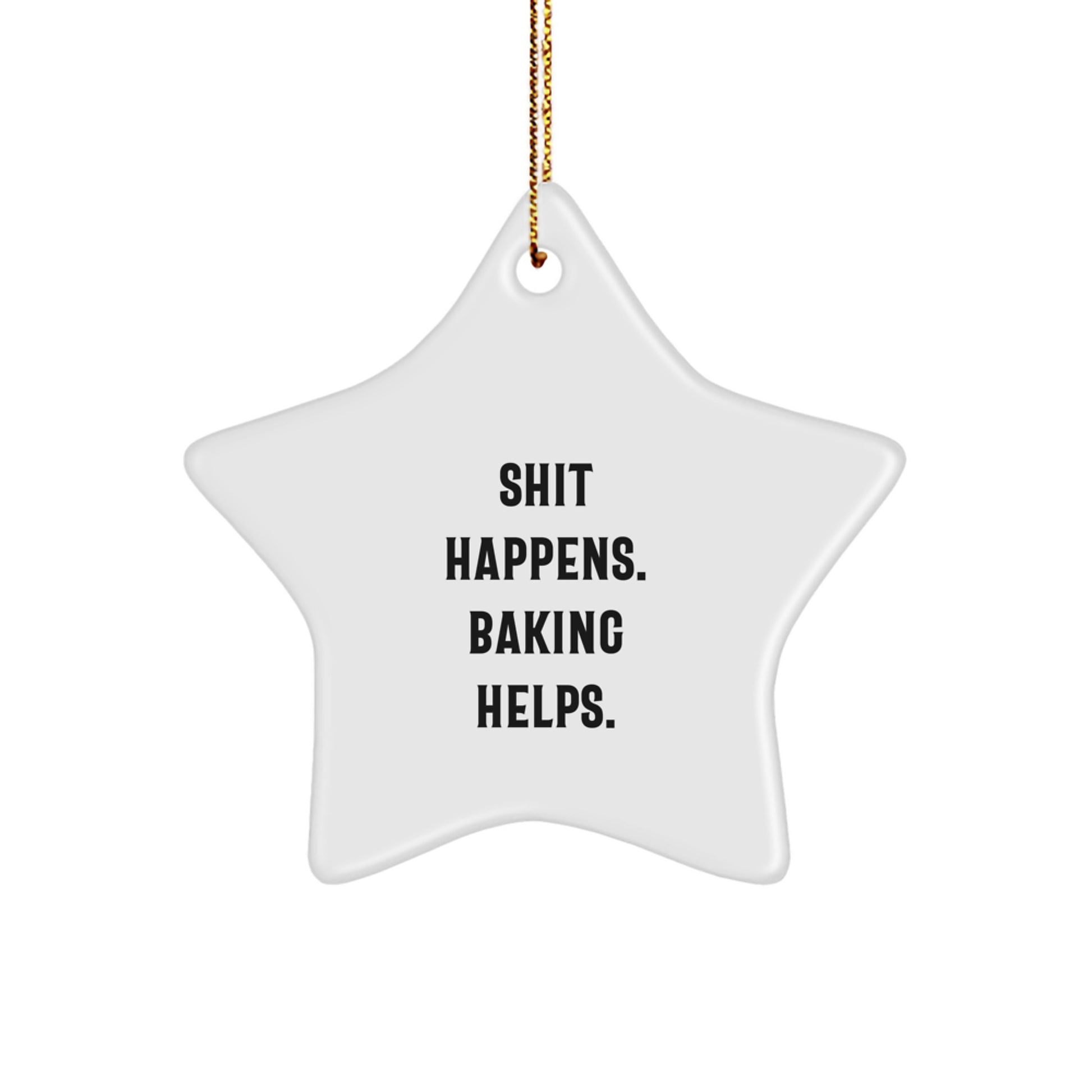 Funny Baking Star Ornament Gifts from Family, Friends or Coworkers for Baking Lovers, Christmas Unique Gifts - Image 1