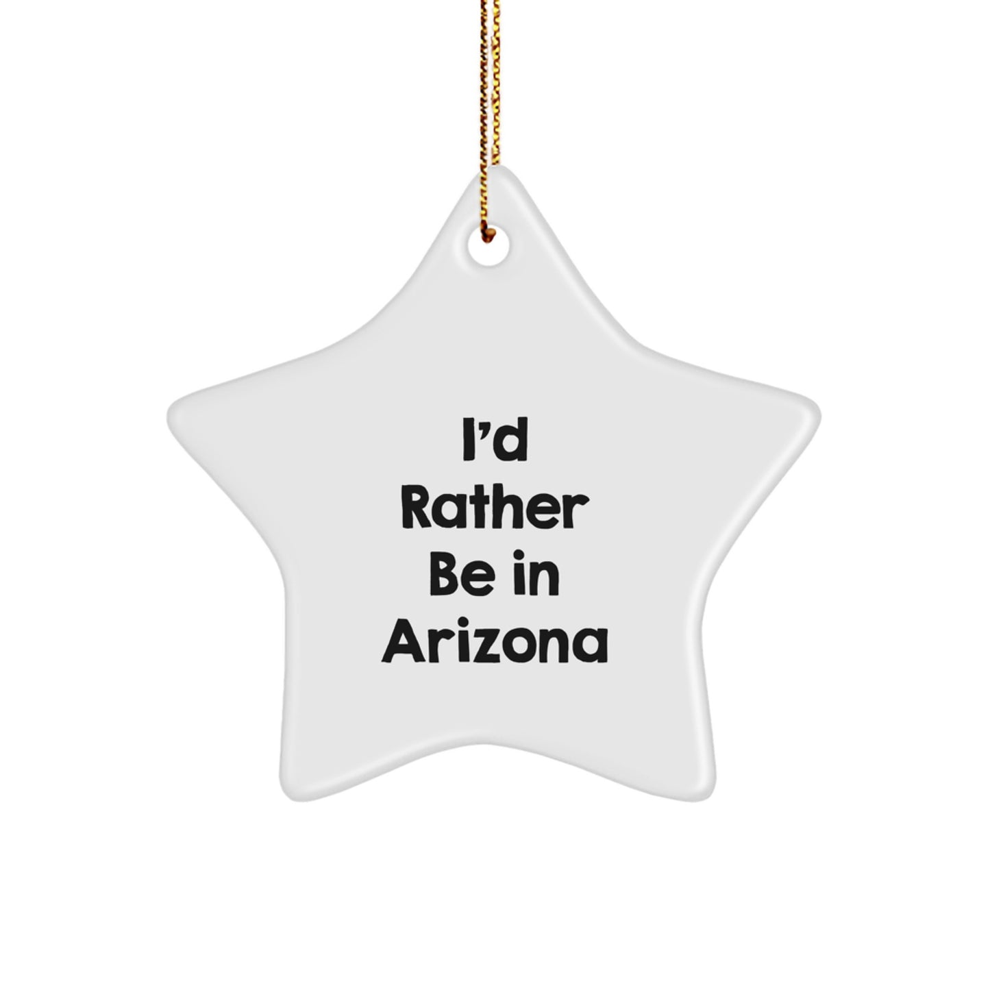 Arizona Christmas Funny Star Ornament Gifts from Men to Women Friends Family - Image 1