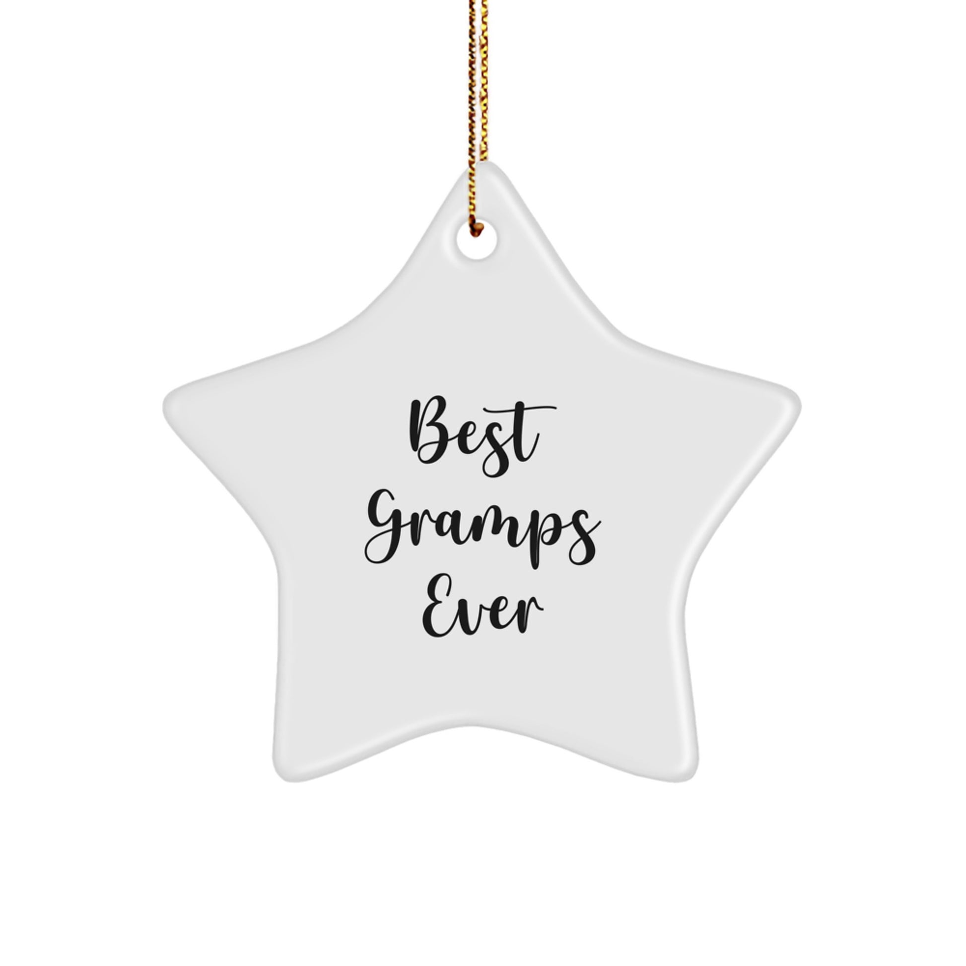 Funny Gramps Star Ornament, Gifts for Gramps from Family, Best Gramps Ever Christmas Unique Gifts - Image 1