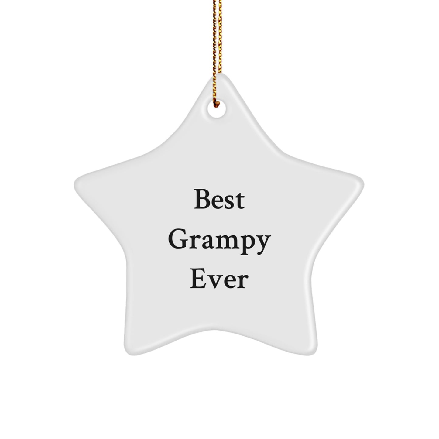 Funny Grampy Star Ornament Gifts from Family - Best Ever Grampy Christmas Unique Gifts for Men - Image 1