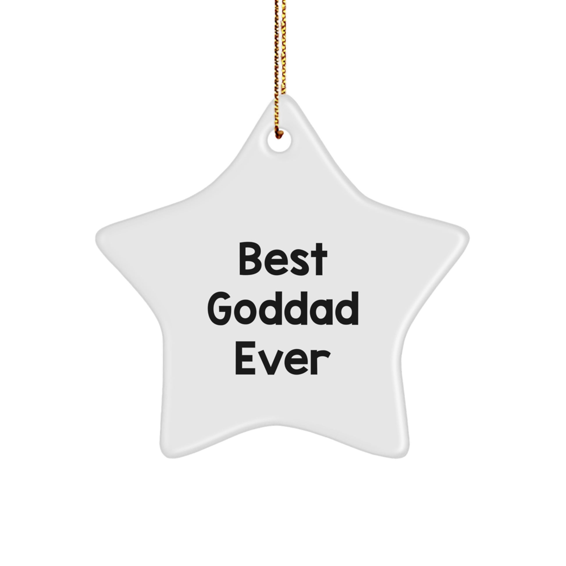 Funny Goddad Star Ornament Gifts from Family for Christmas Unique Gifts - Image 1