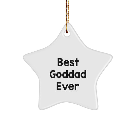 Funny Goddad Star Ornament Gifts from Family for Christmas Unique Gifts - Image 1