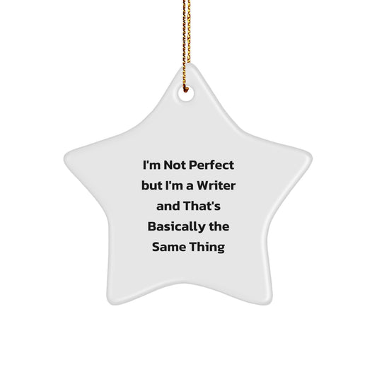 Funny Writer Star Ornament for Christmas Unique Gifts from Family to Friends - Image 1