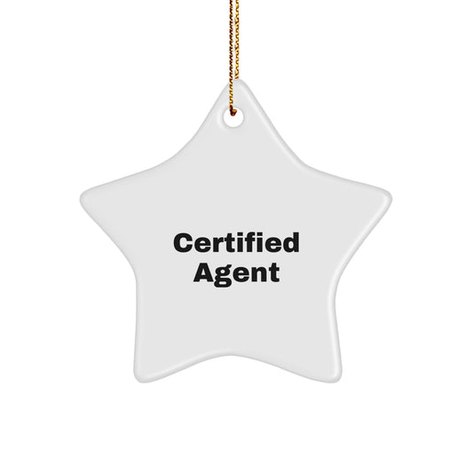 Funny 'You're the Star, Agent!' Christmas Unique Gifts for Agent from Family - Image 1