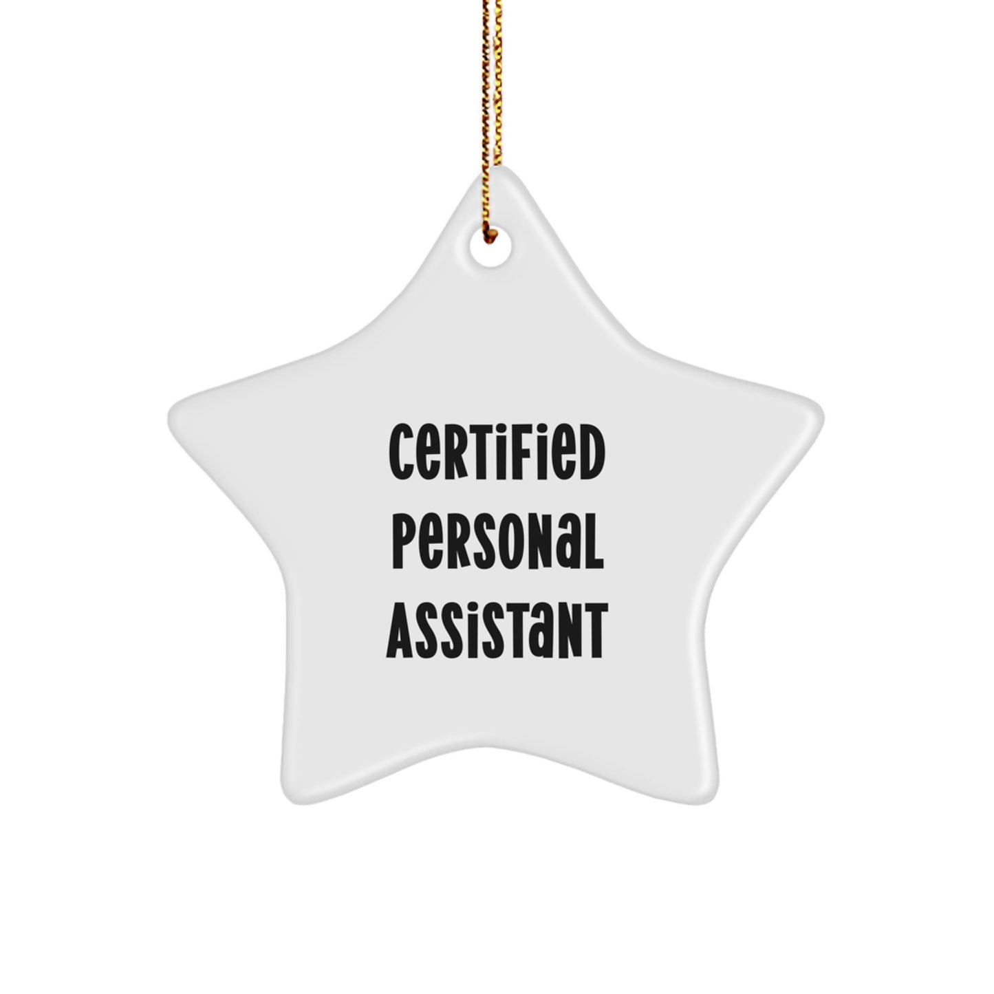Funny Quote Personal Assistant Star Ornament Gifts from Men to Personal Assistants for Christmas Unique Decorations - Image 1