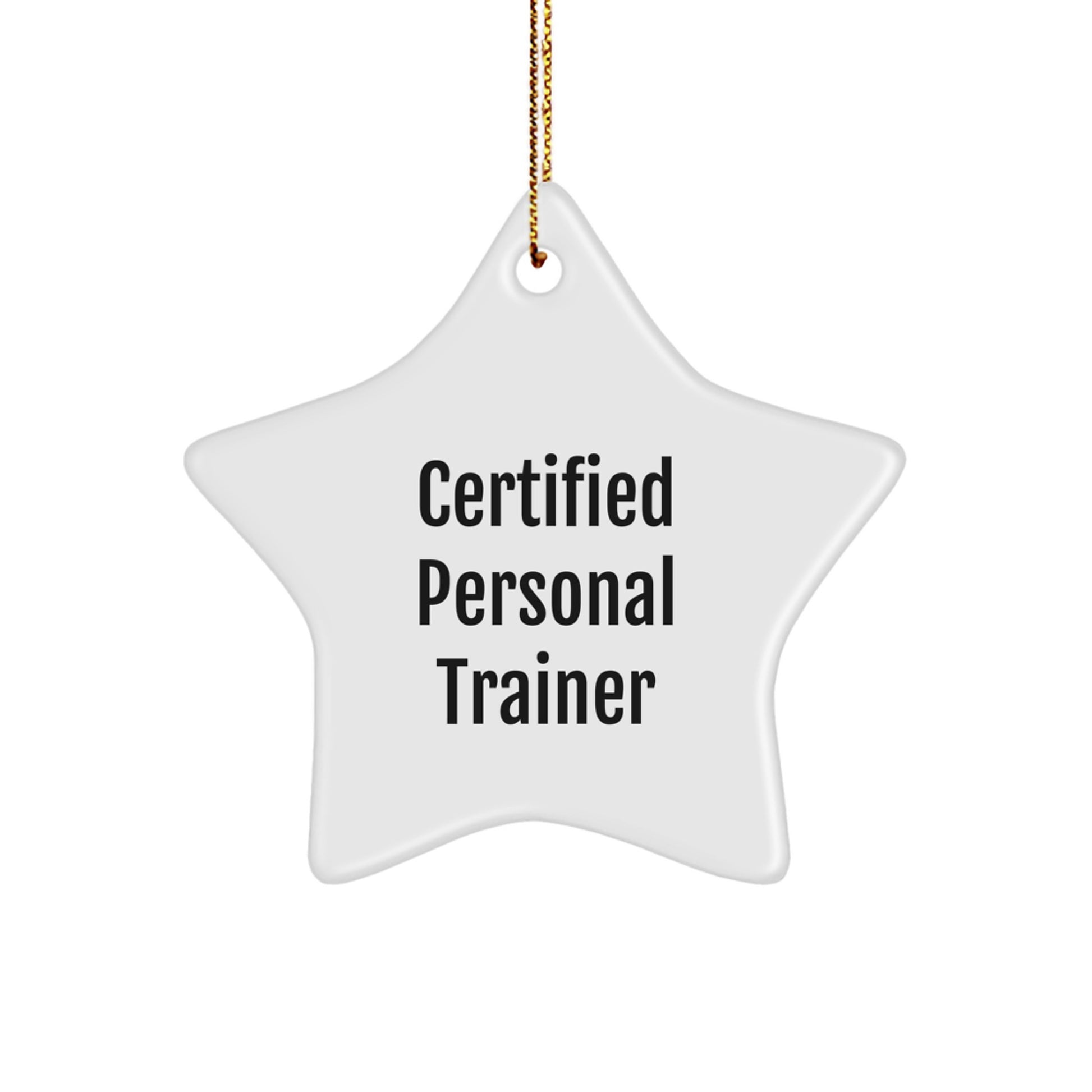 Funny Quote from a Personal Trainer - Star Ornament Gifts for Men, Women, and Friends - Certified Personal Trainer Christmas Unique Gifts - Image 1