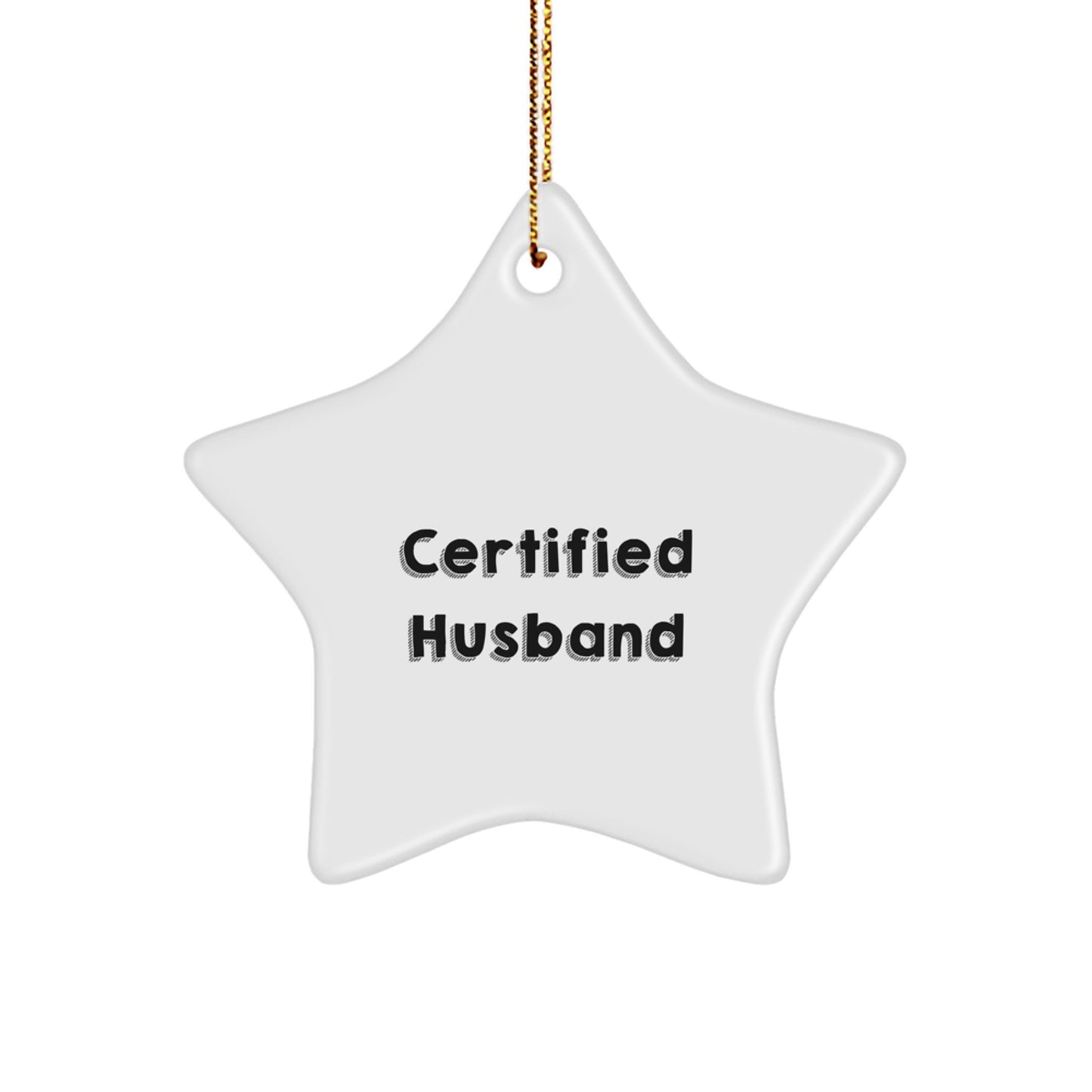 Funny Husband Star Ornament Gifts from Loved Ones for Christmas Unique Husband - Image 1