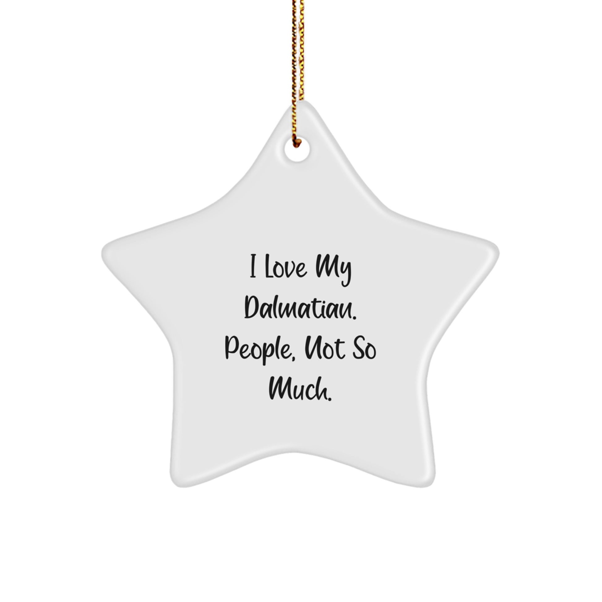 Funny Dalmatian Dog Star Ornaments for Christmas - Gifts from Friends to Dalmatian Lovers, Dalmatian Dog Decorations, Star Ornament Gift Ideas - Image 1