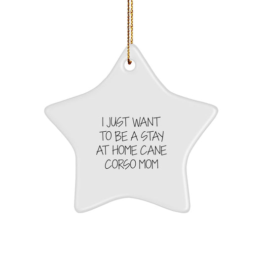Funny Cane Corso Dog Mom Star Ornament Gifts from Friends for Christmas Decoration - Image 1