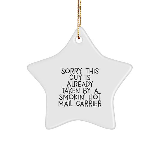 Funny Mail Carrier Gifts for Men and Women, Star Ornament, Gifts from Friends for Mail Carrier, Unique Christmas Unique Gifts, Gifts for Mail Carrier - Image 1