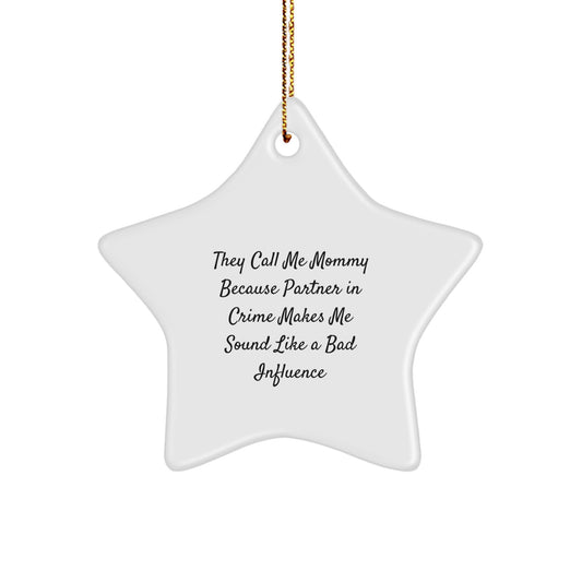 Funny Mommy Star Ornament Gifts for Mommy from Family Christmas Unique Gifts - Image 1