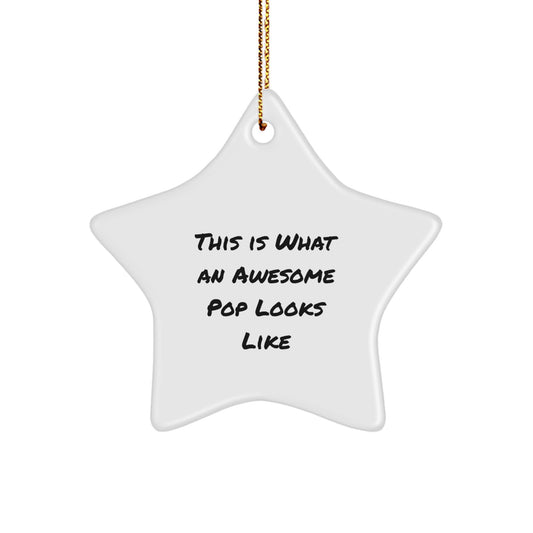 Funny Pop Star Ornaments, Gifts from Family for Pop Friends, Christmas Unique Gifts - Image 1