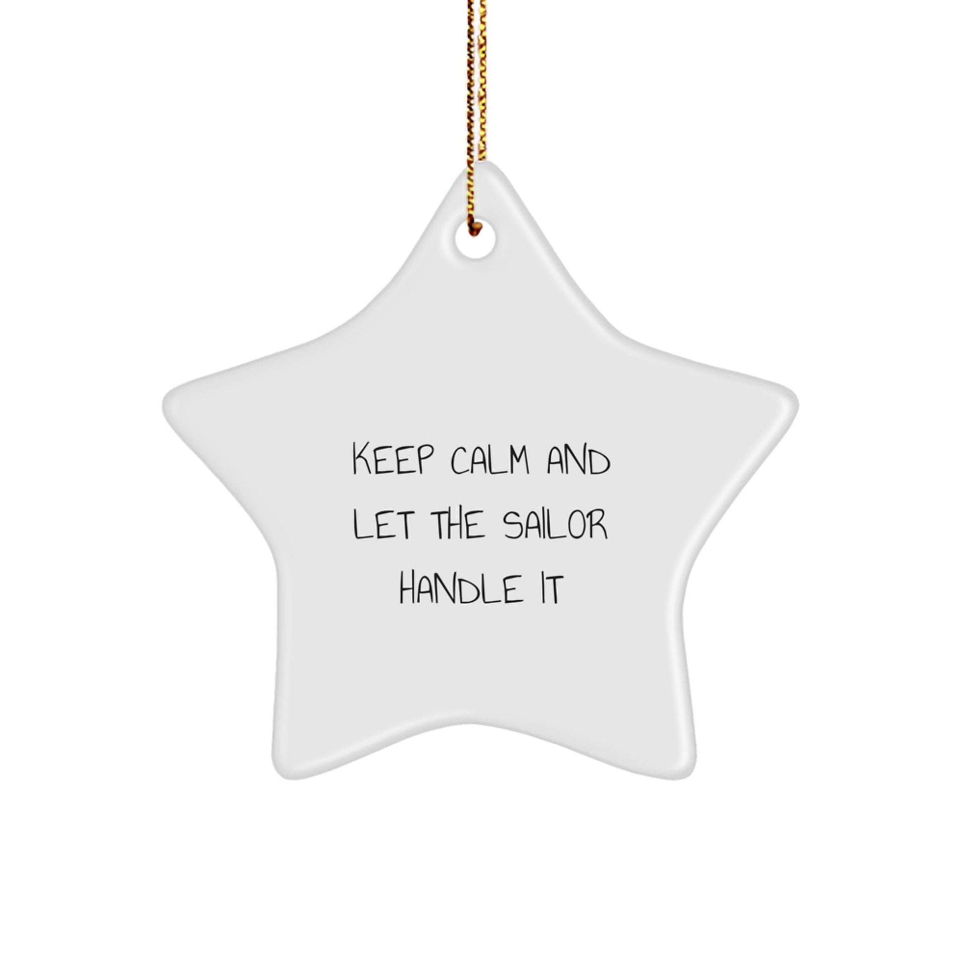 Funny Sailor Star Ornaments for Christmas Unique Gifts from Family - Image 1