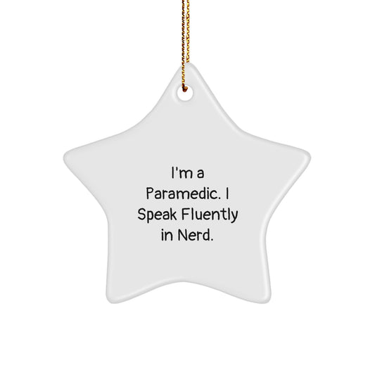 Funny Rescue Worker Gifts from Men to Rescue Worker Friends - Star Ornament for Rescue Worker Women Coworkers Family - Image 1