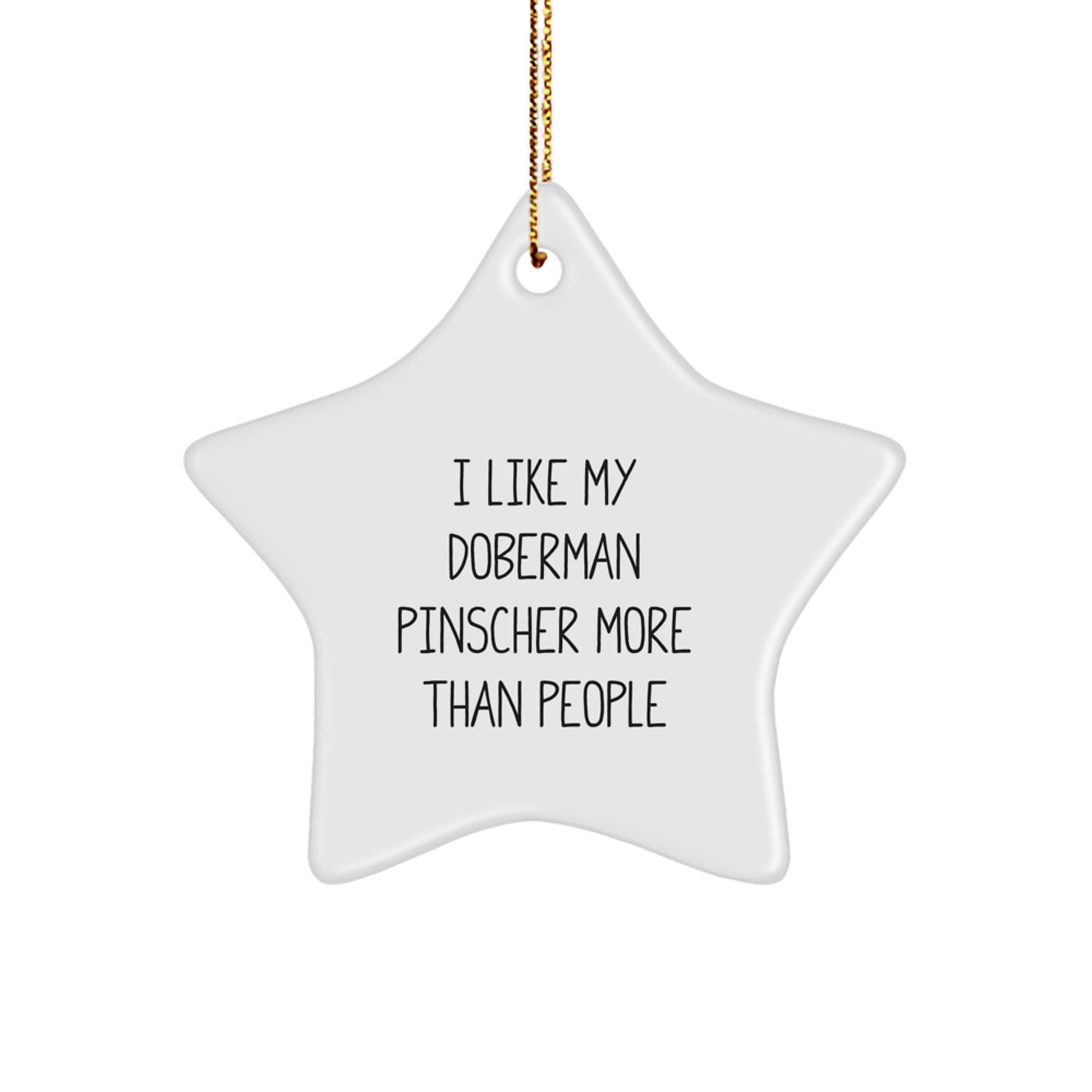 Doberman Pinscher Dog Lovers Gifts from Family, Funny Star Ornaments for Christmas - Image 1