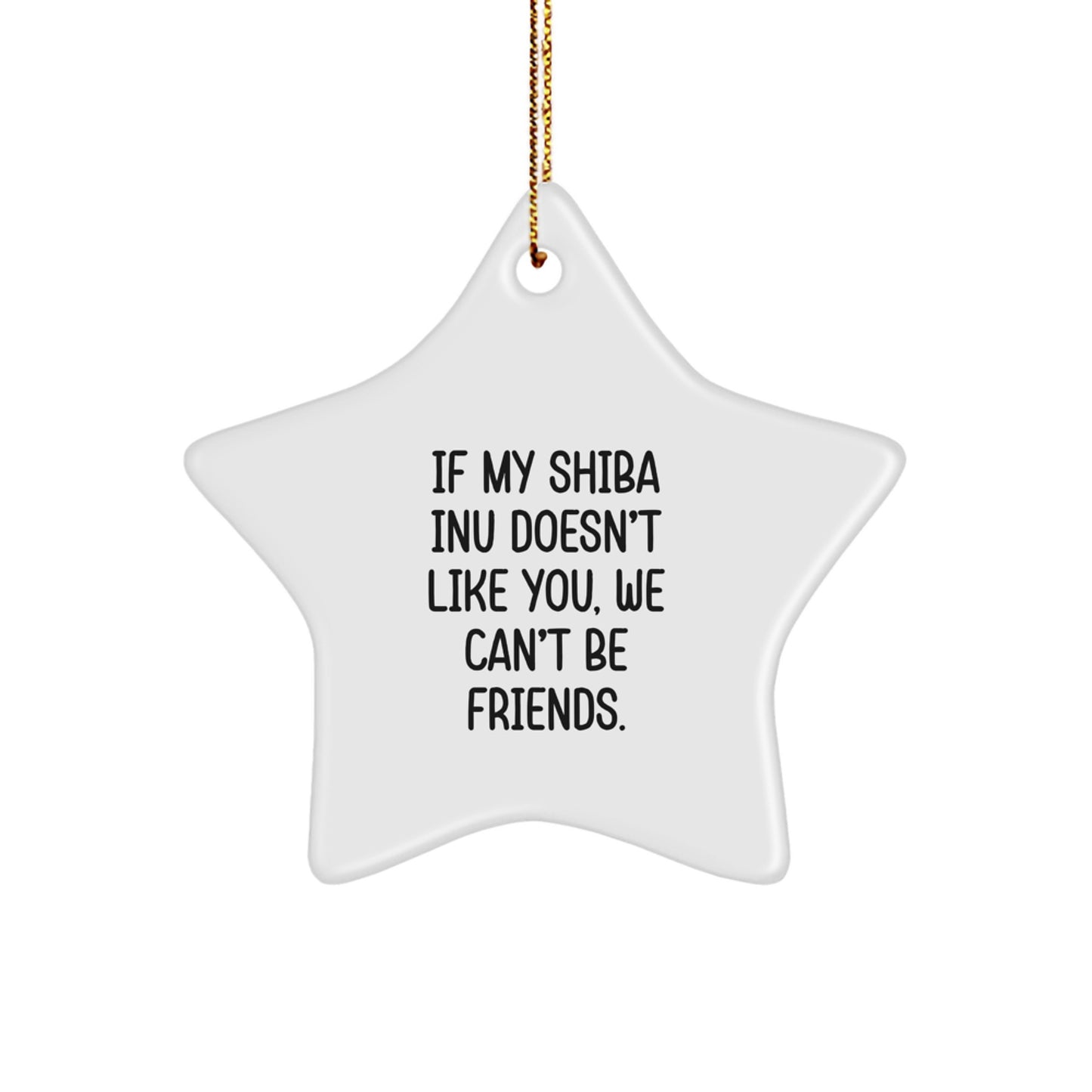 Funny Shiba Inu Dog Star Ornament Gifts for Shiba Inu Owners from Family, Friends, or Coworkers - Unique Christmas Unique Gifts for Shiba Inu Lovers - Image 1