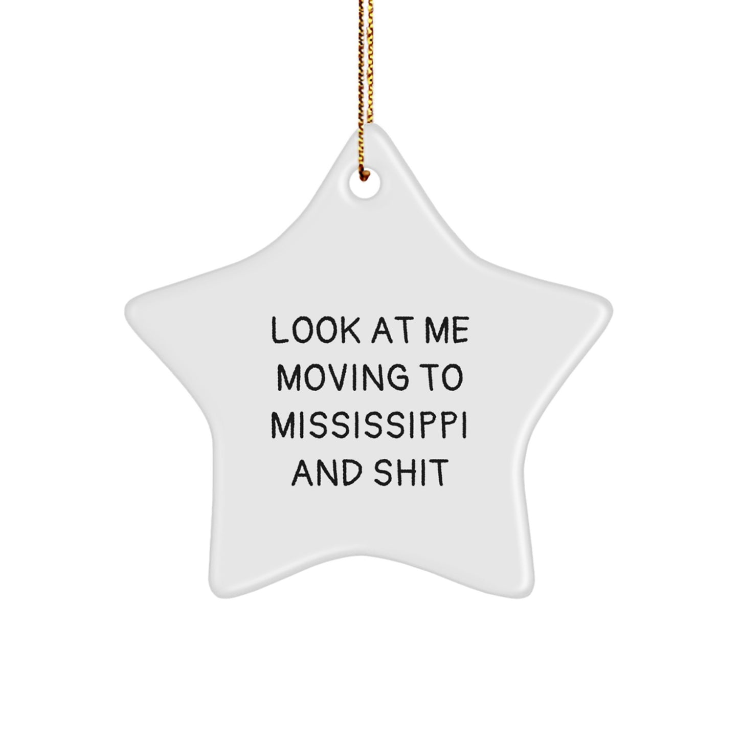 Funny Mississippi Star Ornament Gifts from Friends and Family - Image 1