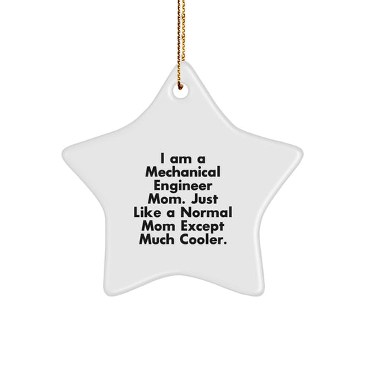 Funny Star Ornament Gifts from Mechanical Engineer Mom for Christmas - Image 1