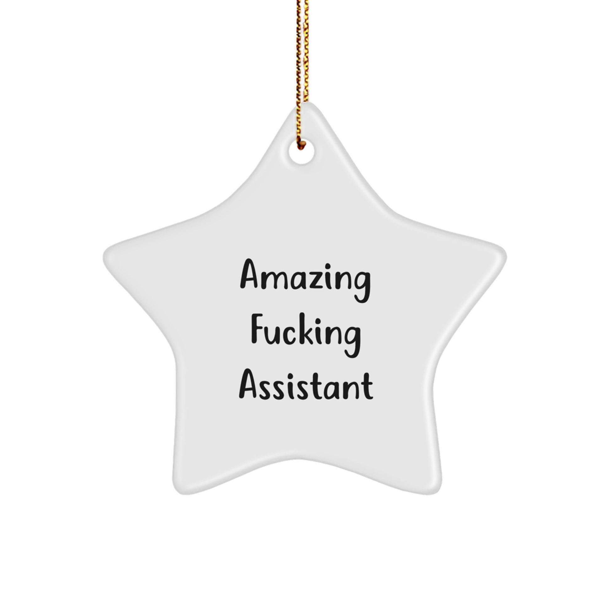 Funny Assistant Star Ornament Gifts from Men to Coworkers for Christmas - Image 1