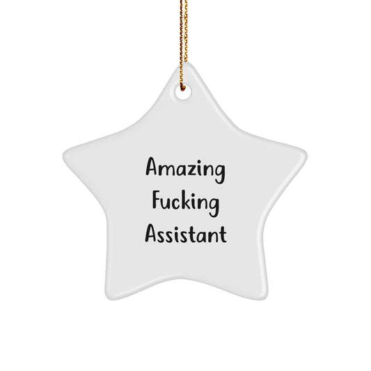 Funny Assistant Star Ornament Gifts from Men to Coworkers for Christmas - Image 1