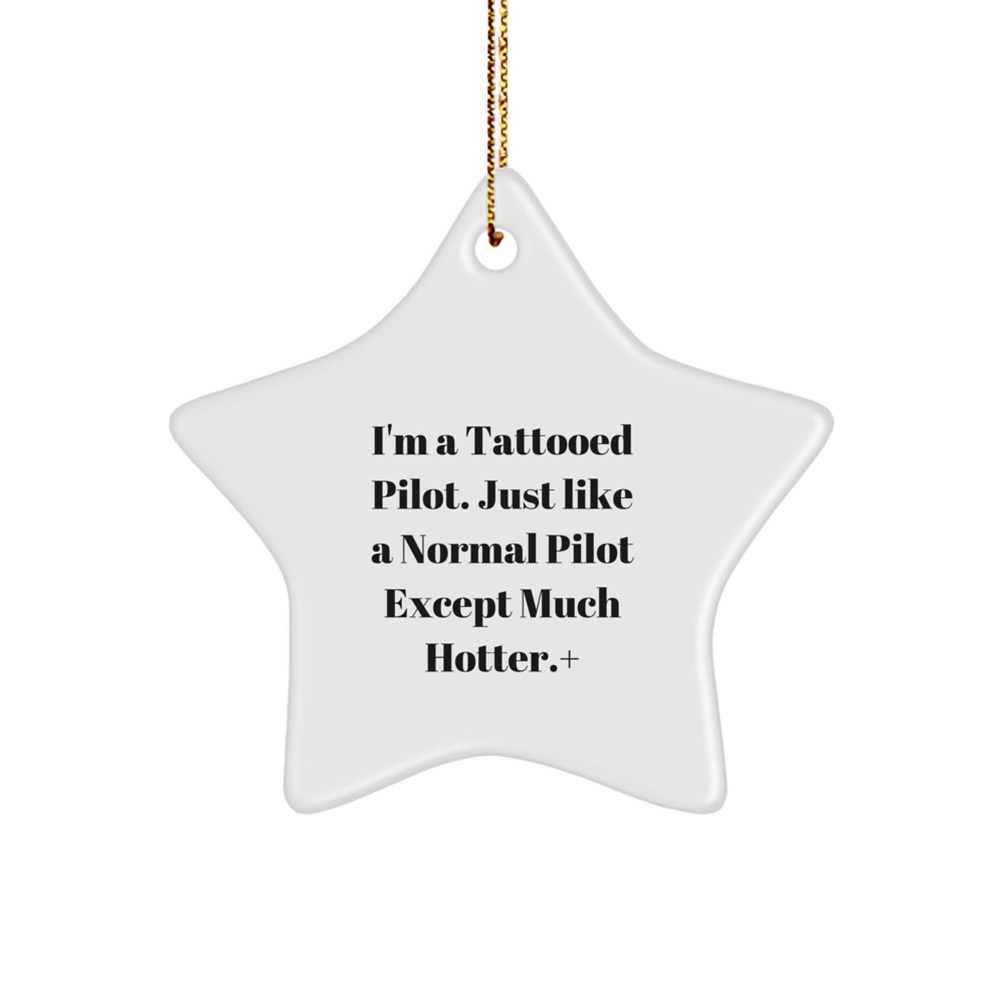 Funny Pilot Star Ornament Gifts from Friends - Pilot Christmas Unique Gifts for Men - Image 1