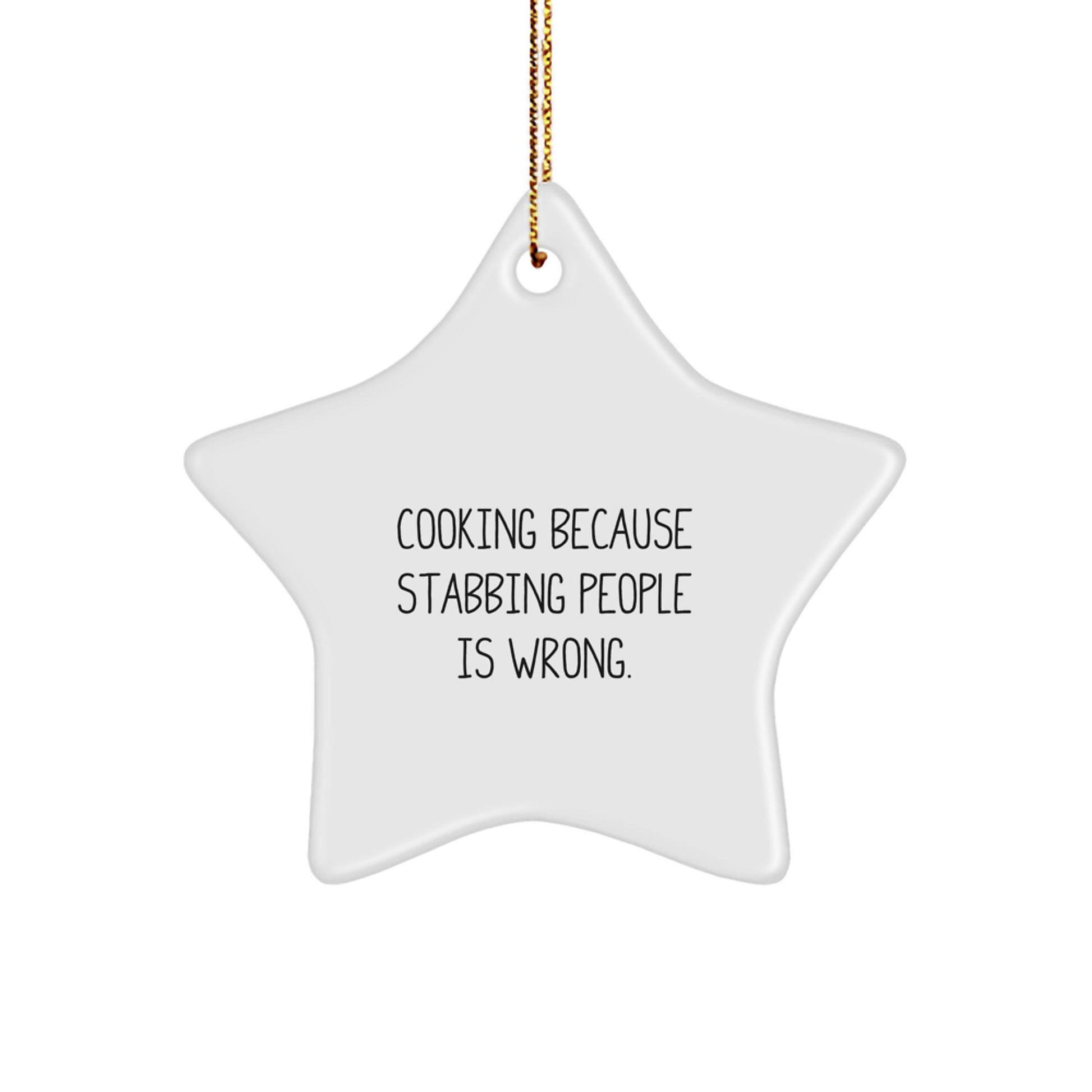 Funny Cooking Star Ornaments Gifts from Friends for Women - Christmas Unique Gift Ideas - Image 1