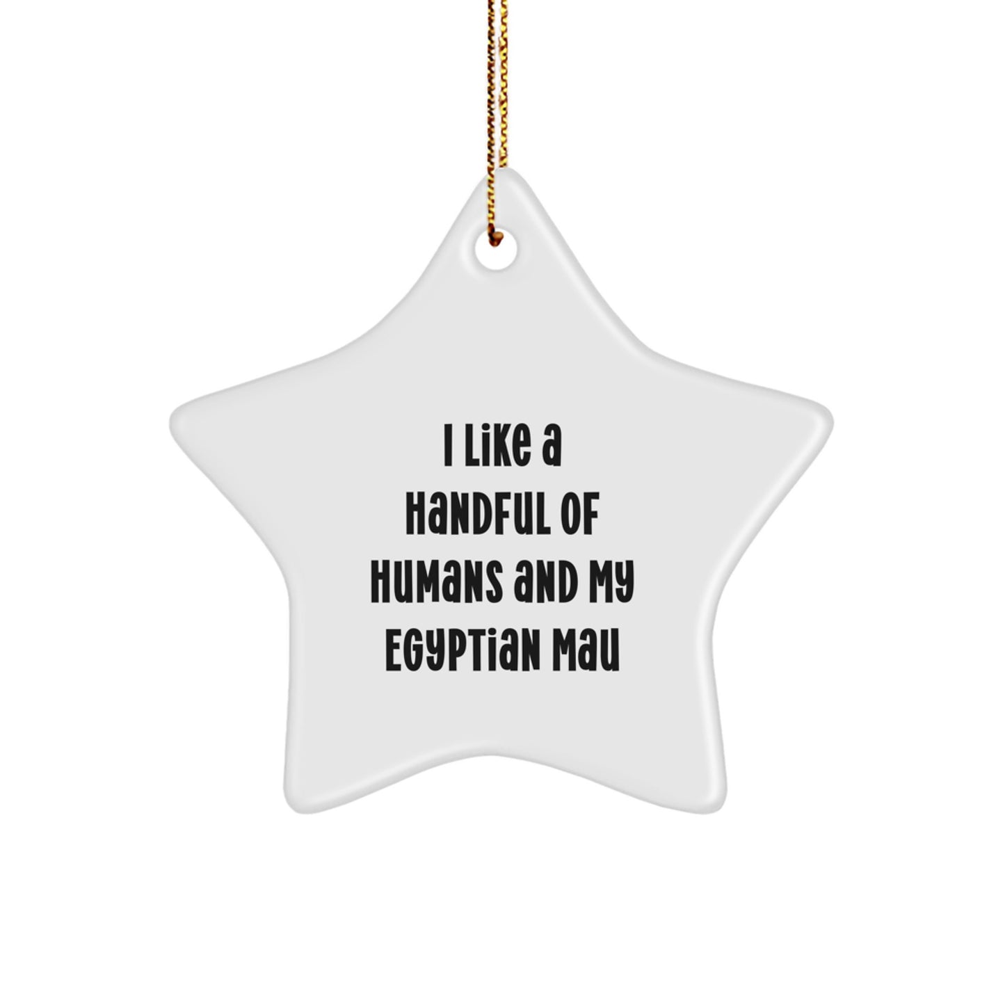 Funny Egyptian Mau Cat Lover Gifts from Family for Christmas Unique Ornament - Image 1