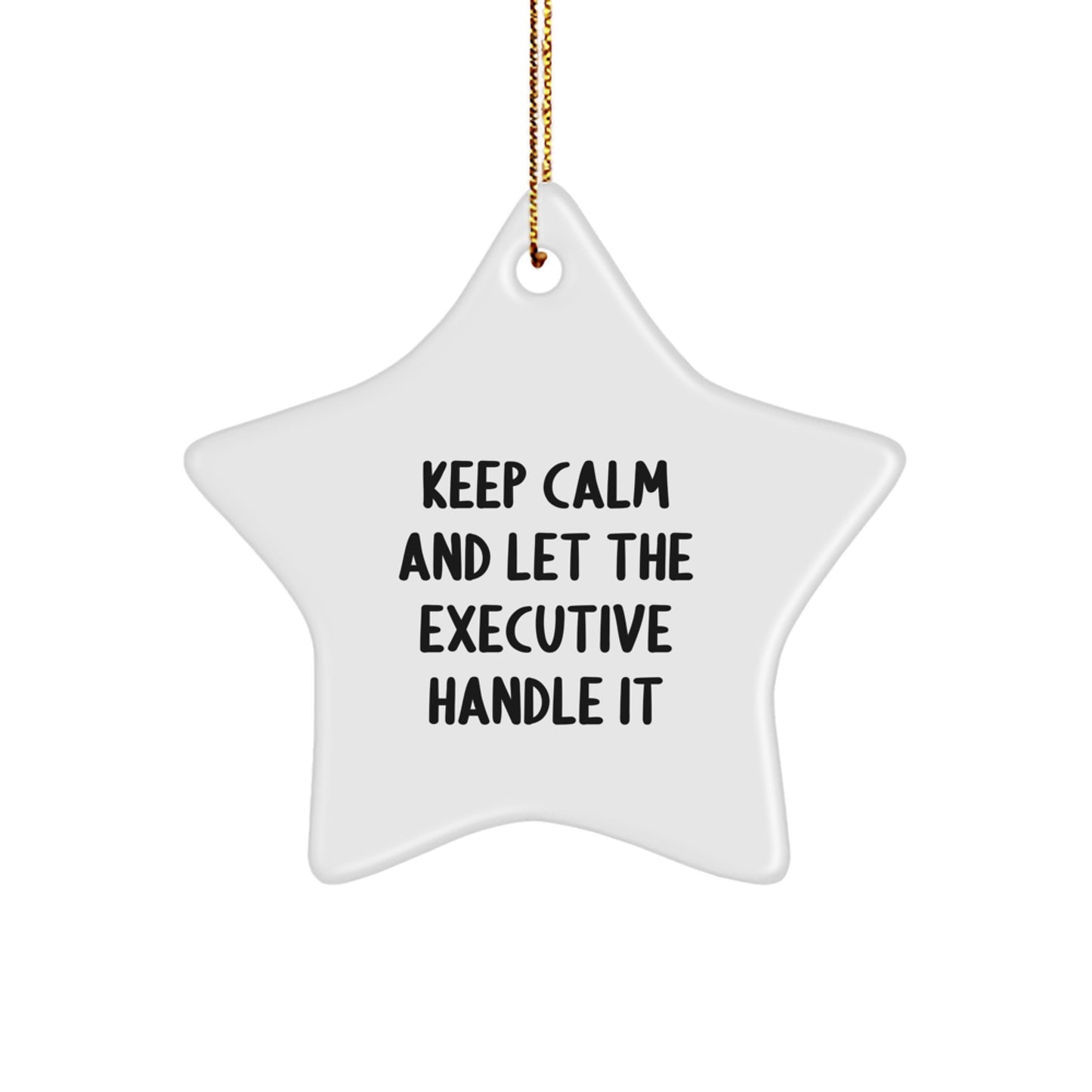 Funny Executive Star Ornament Gifts from Friends for Christmas Unique Executive Office - Image 1
