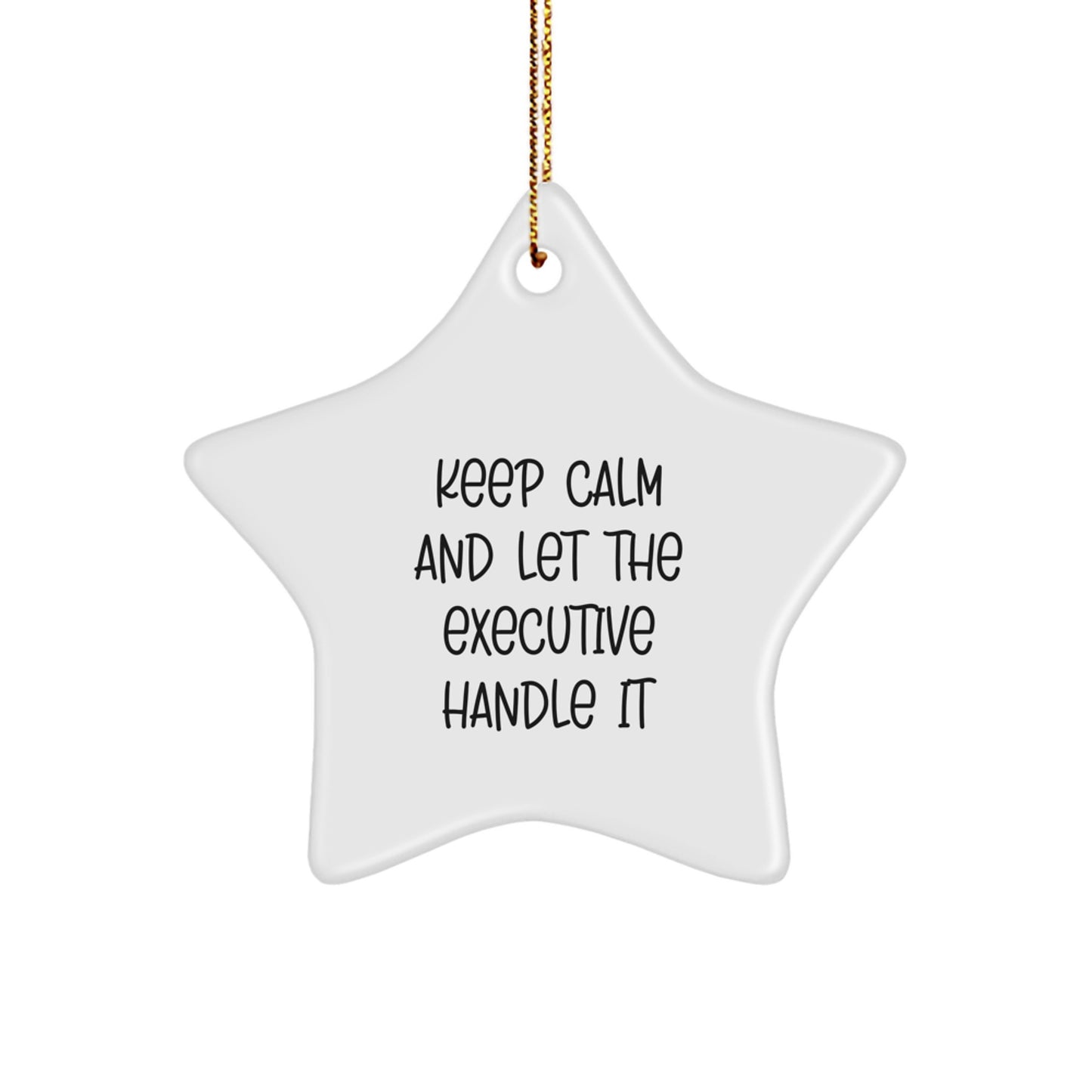 Funny Executive Star Ornament Gifts from Coworkers for Office Christmas Unique Presents - Image 1