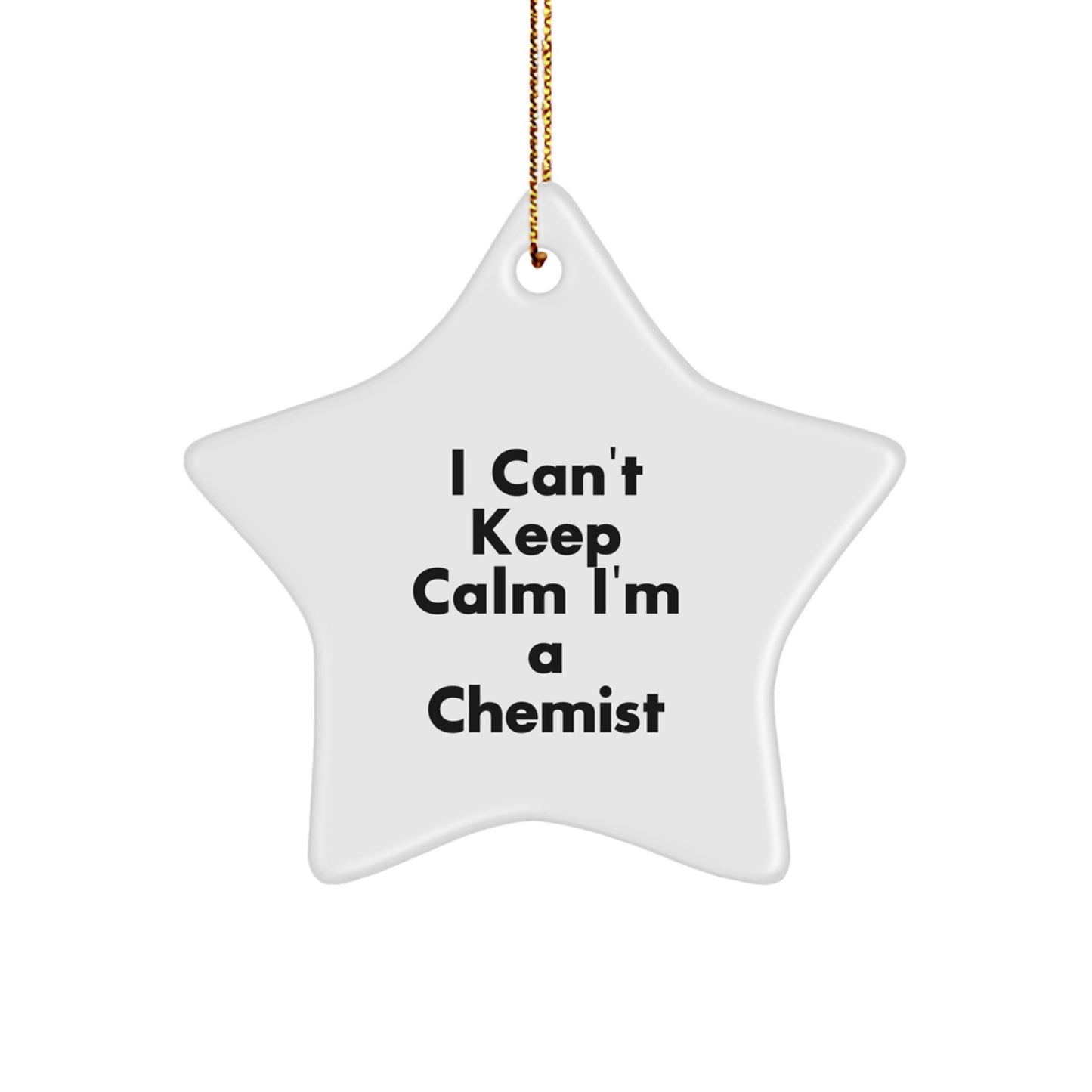 Funny Chemist Star Ornament Gifts from Friends, Family, Coworkers to Chemist Men and Women, I'm A Chemist, Christmas Unique Decorations - Image 1
