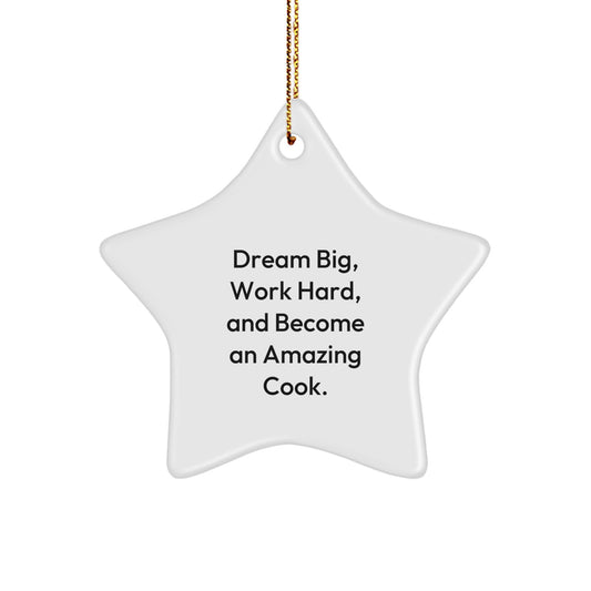 Funny Cook Decor Star Ornament Gifts from Friends to Family Members for Christmas Unique Ideas - Image 1