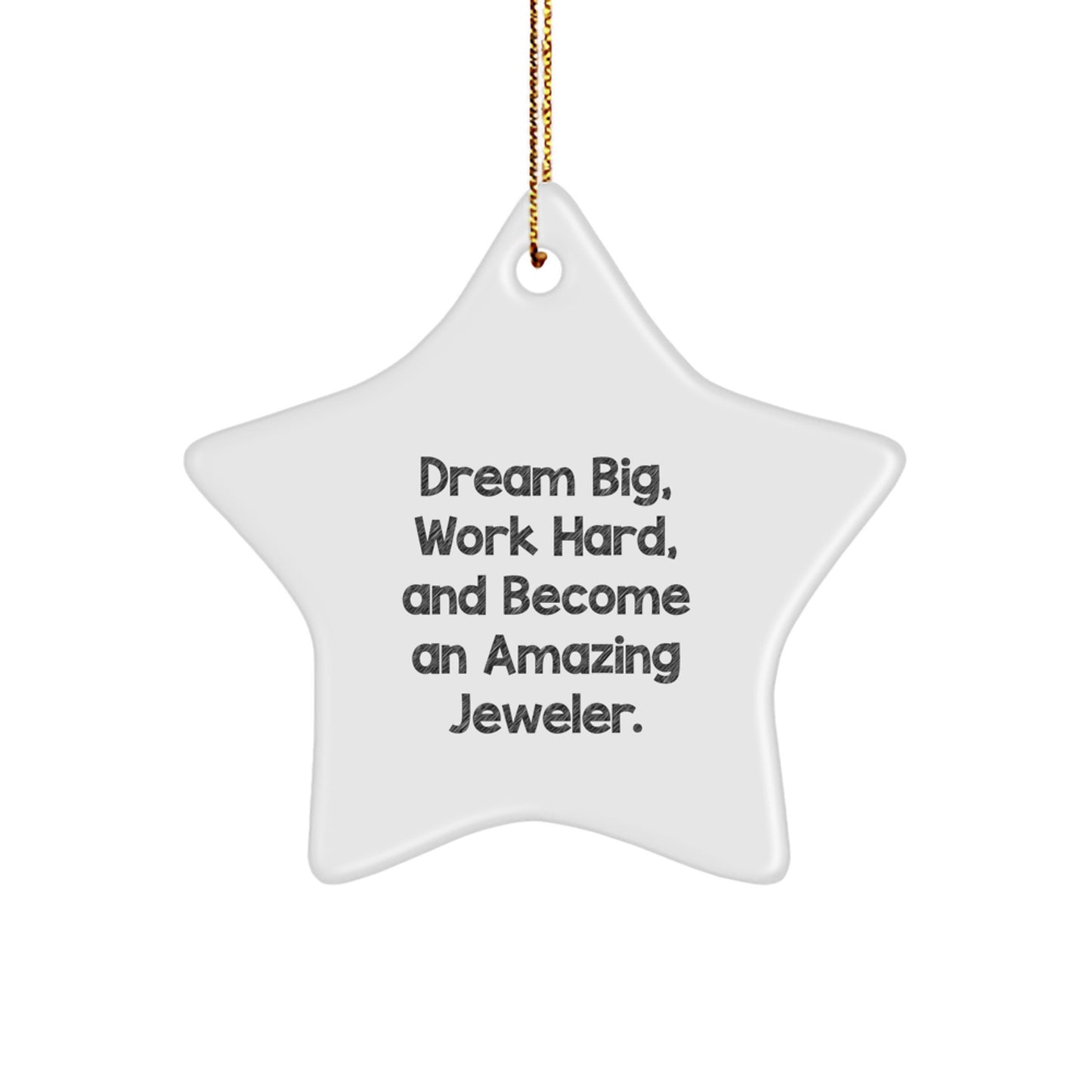 Funny Inspirational Gifts from Friends or Family to Amazing Jeweler Star Ornament for Christmas Unique Jeweler Gifts - Image 1