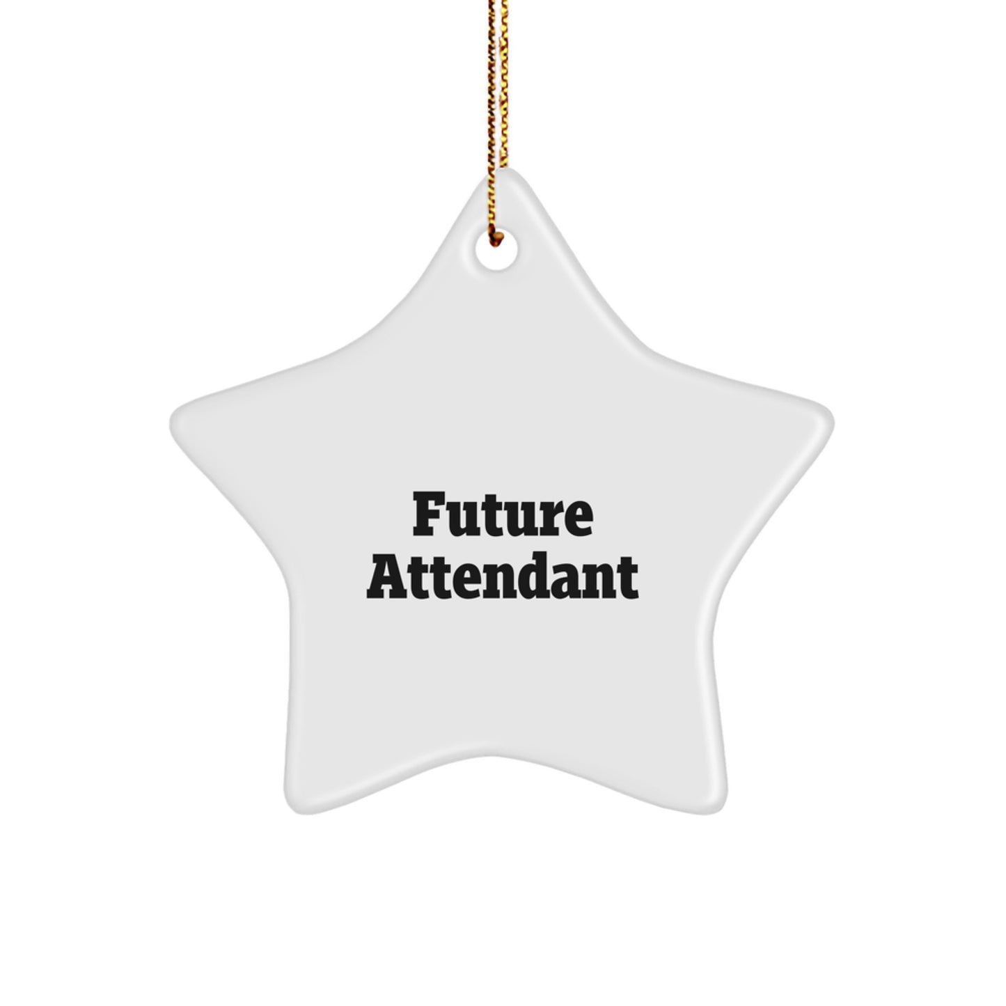 Funny Future Attendant Star Ornament, Gifts from Friends and Family, Inspirational Quote, Attendant Gifts for Christmas - Image 1