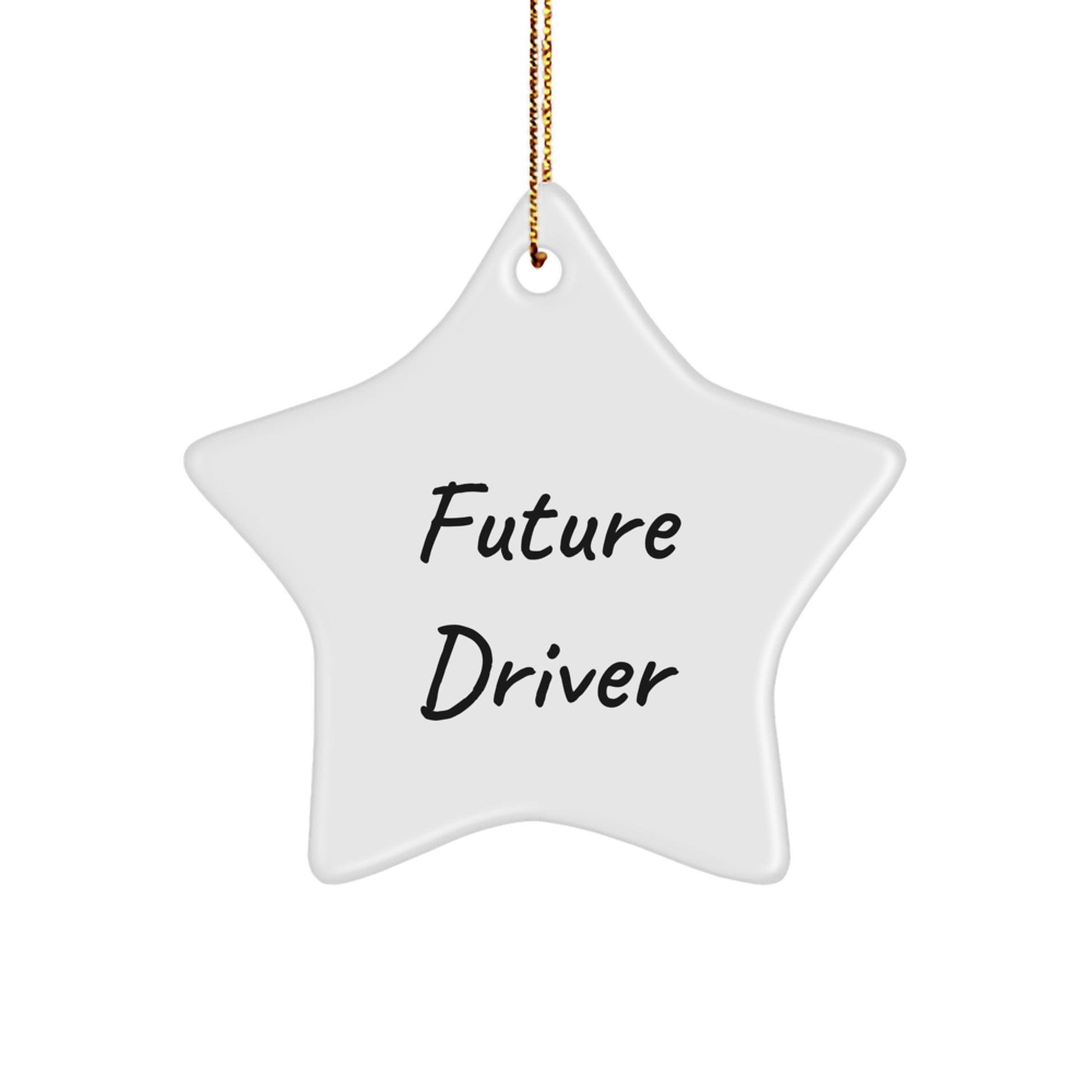 Funny Future Driver Gifts for Him, Star Ornament for Driver Enthusiast, Inspirational Christmas Unique Gift from Friends - Image 1