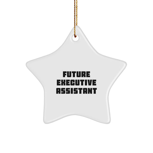 Gifts from Men to Executive Assistant Star Ornament Inspirational Quote Funny Christmas Unique Decorations - Image 1