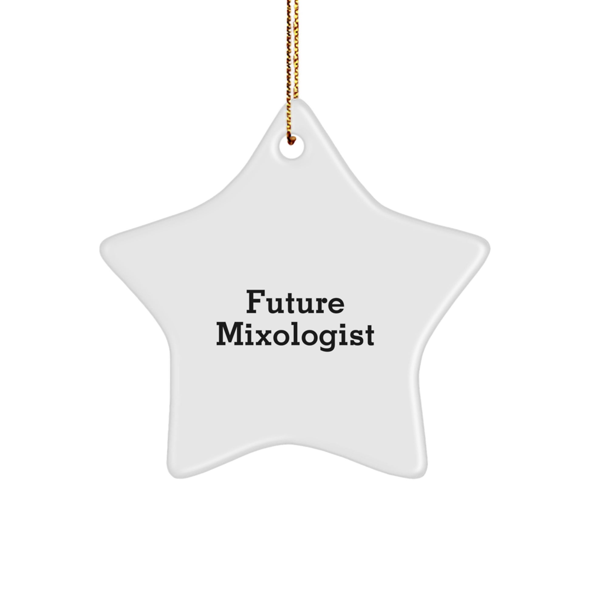 Funny Mixologist Gifts from Friends to Future Mixologists - Star Ornament for Christmas - Image 1