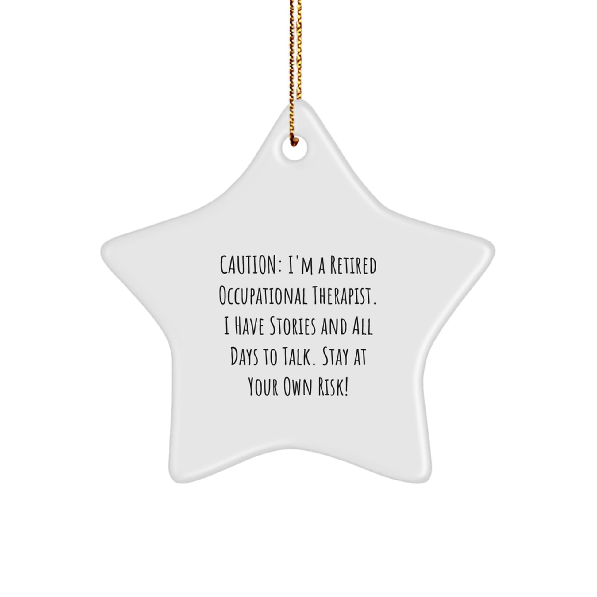 Funny Occupational Therapist Gifts, Christmas Unique Star Ornaments for Friends, Coworkers, Family - Gifts from Men, Women, Friends - Image 1