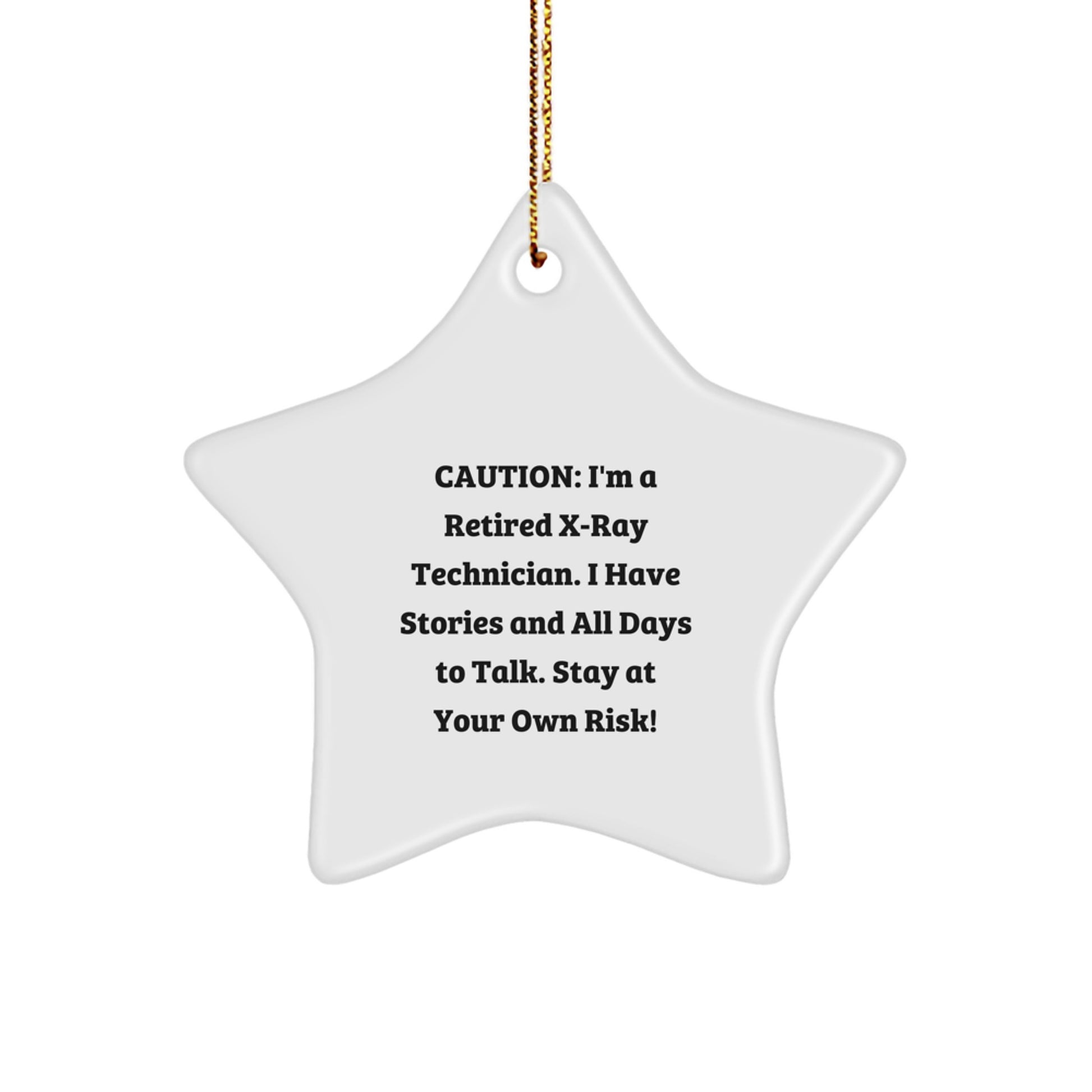 Funny X-Ray Technician Gifts from Friends for X-Ray Technician Men, Cute Star Ornament Christmas Unique Gifts from Family to X-Ray Technician Women - Image 1