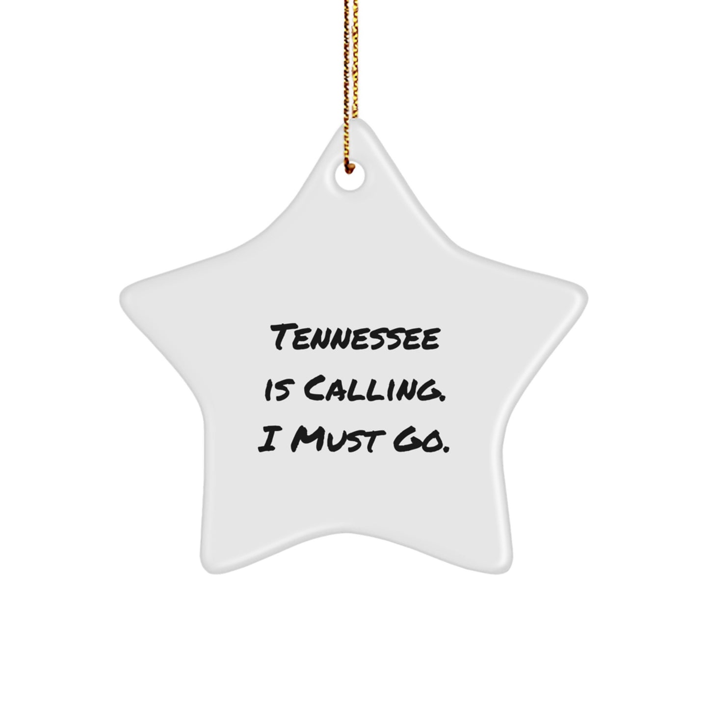 Funny Tennessee Star Ornament Gifts for Men from Friends for Christmas Decorations - Image 1